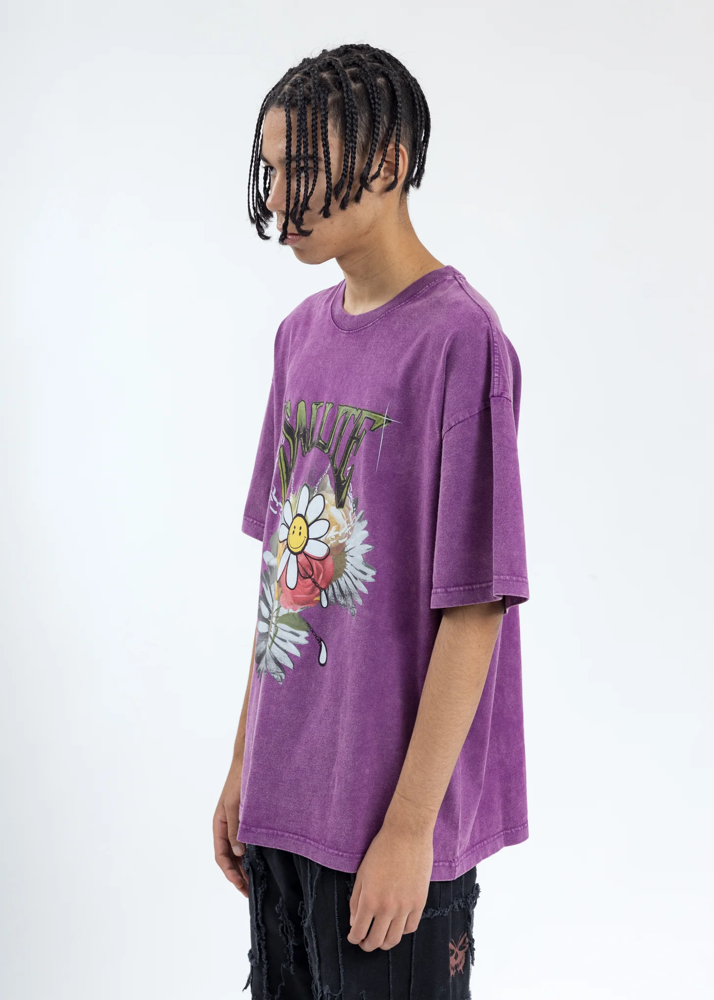 Purple Sunflower T-Shirt - Image 3