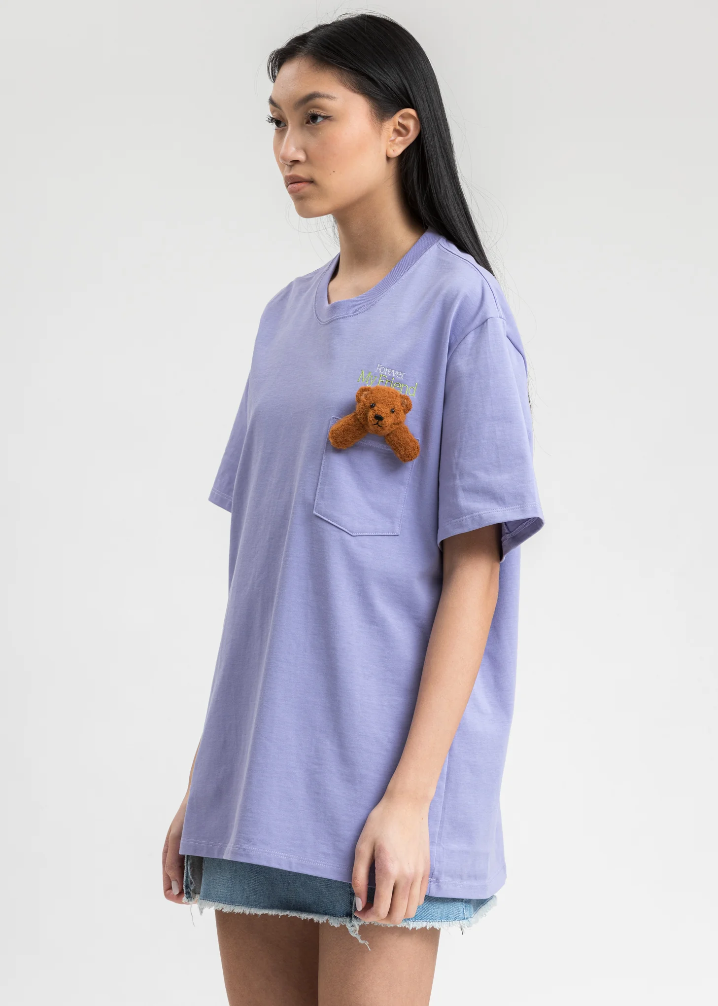 Purple T-Shirt With My Friend - Image 3