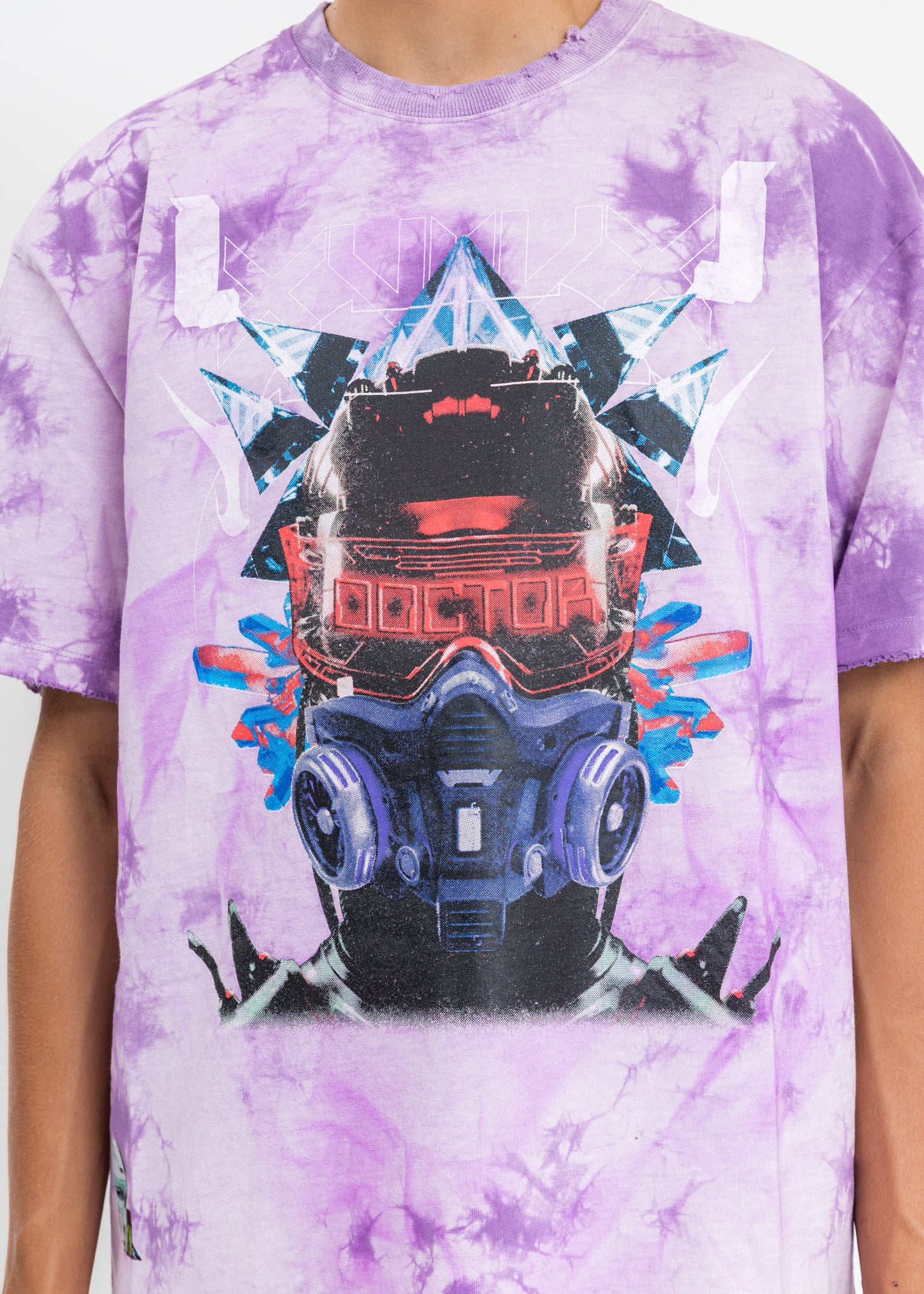 Purple Tie Dye Research T-Shirt - Image 4