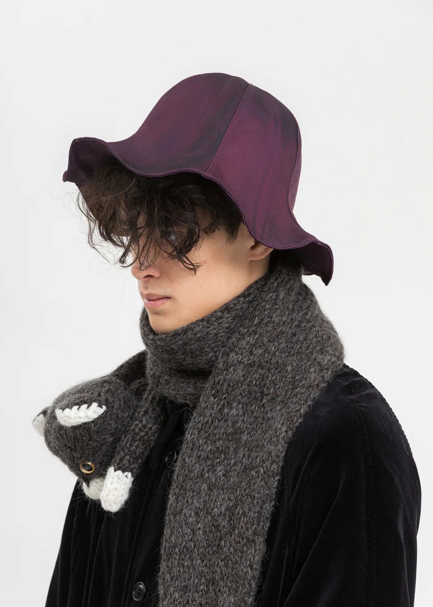 Purple Turip Printed Turip Hat