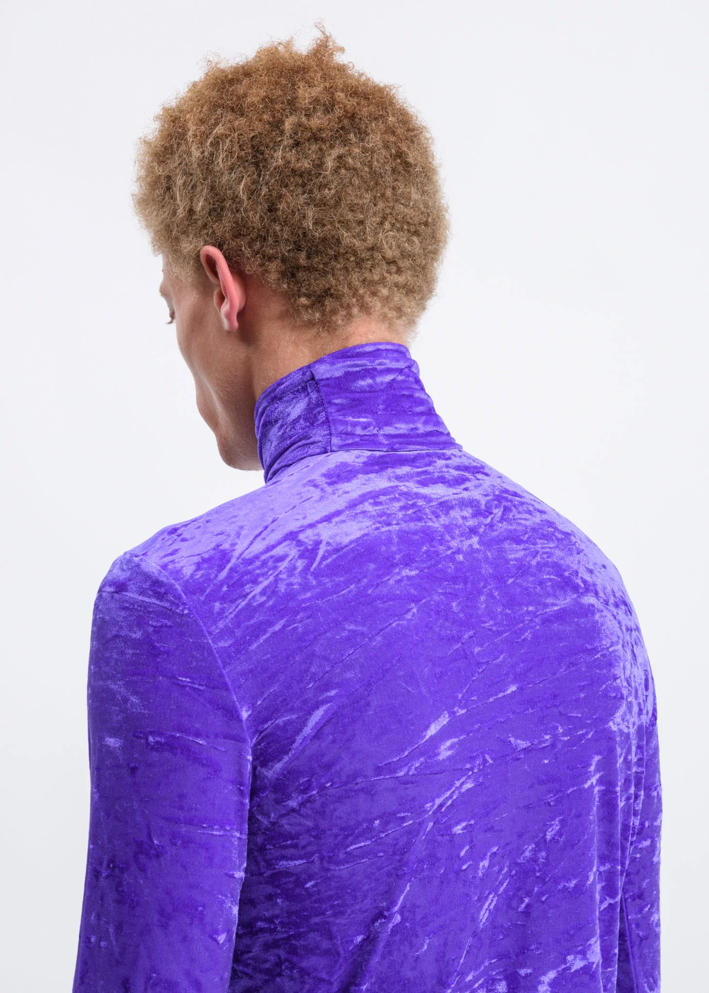 Purple Velour Turtleneck - Image 2