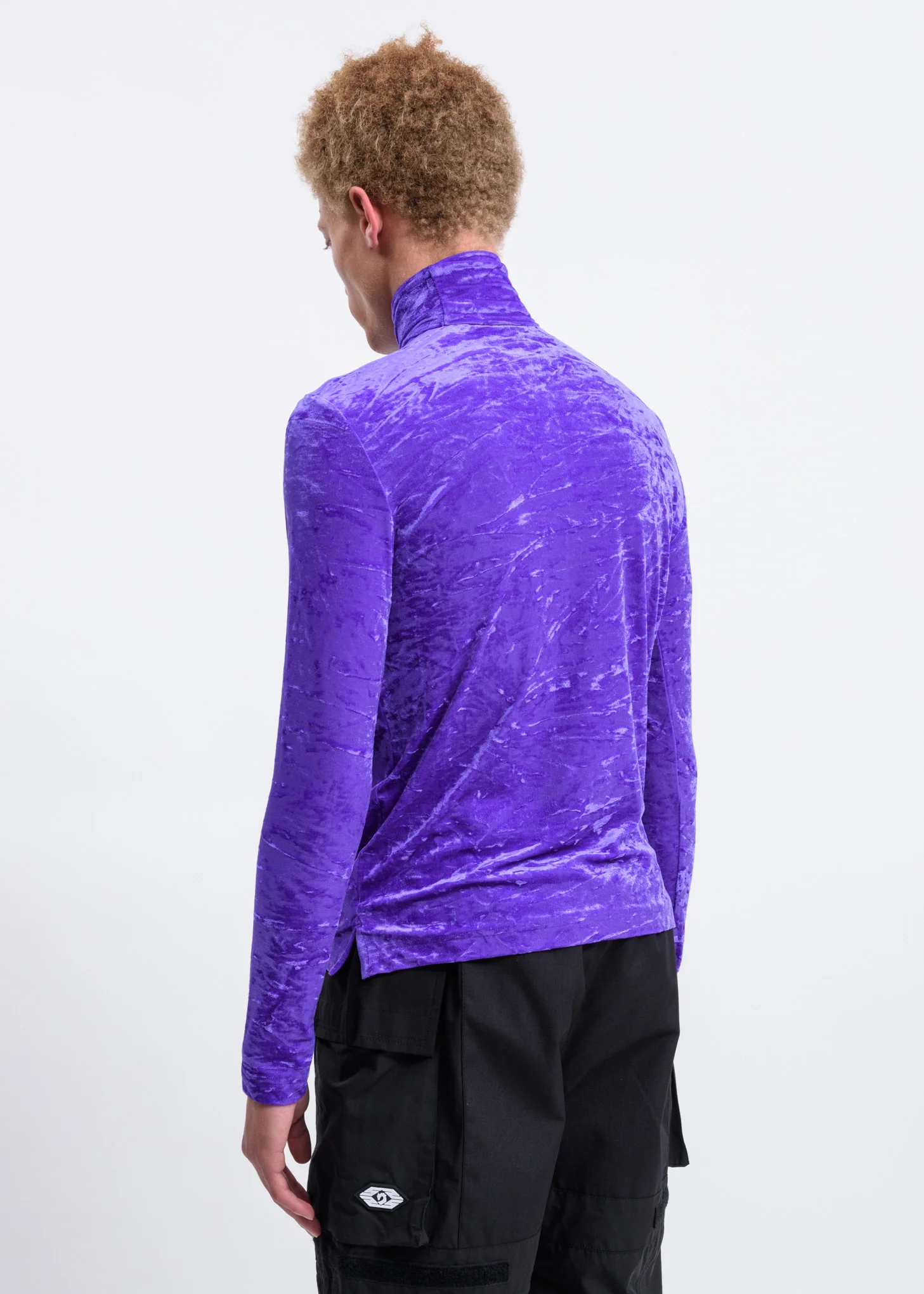 Purple Velour Turtleneck - Image 4