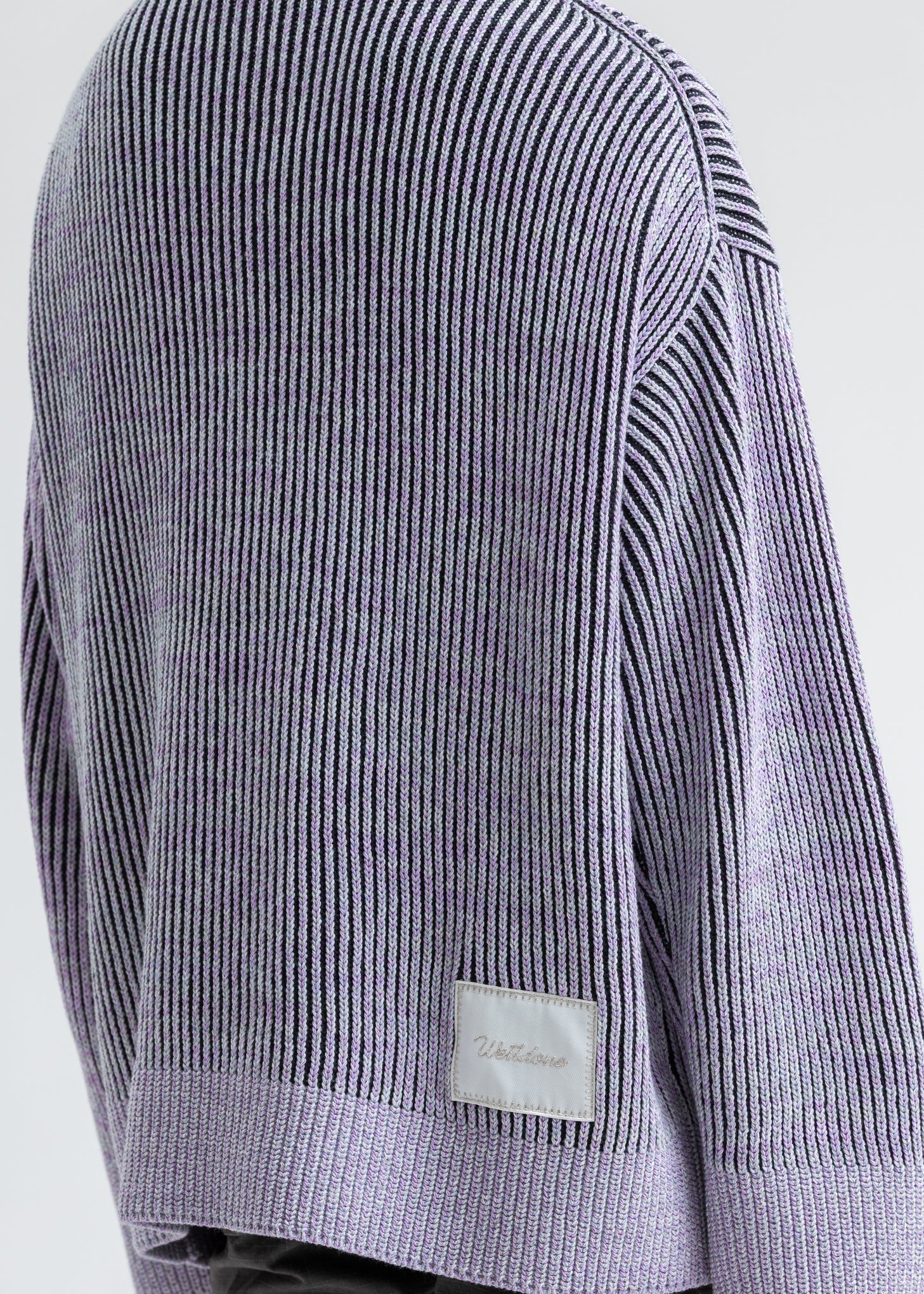 Purple WD Jacquard Sweater - Image 2