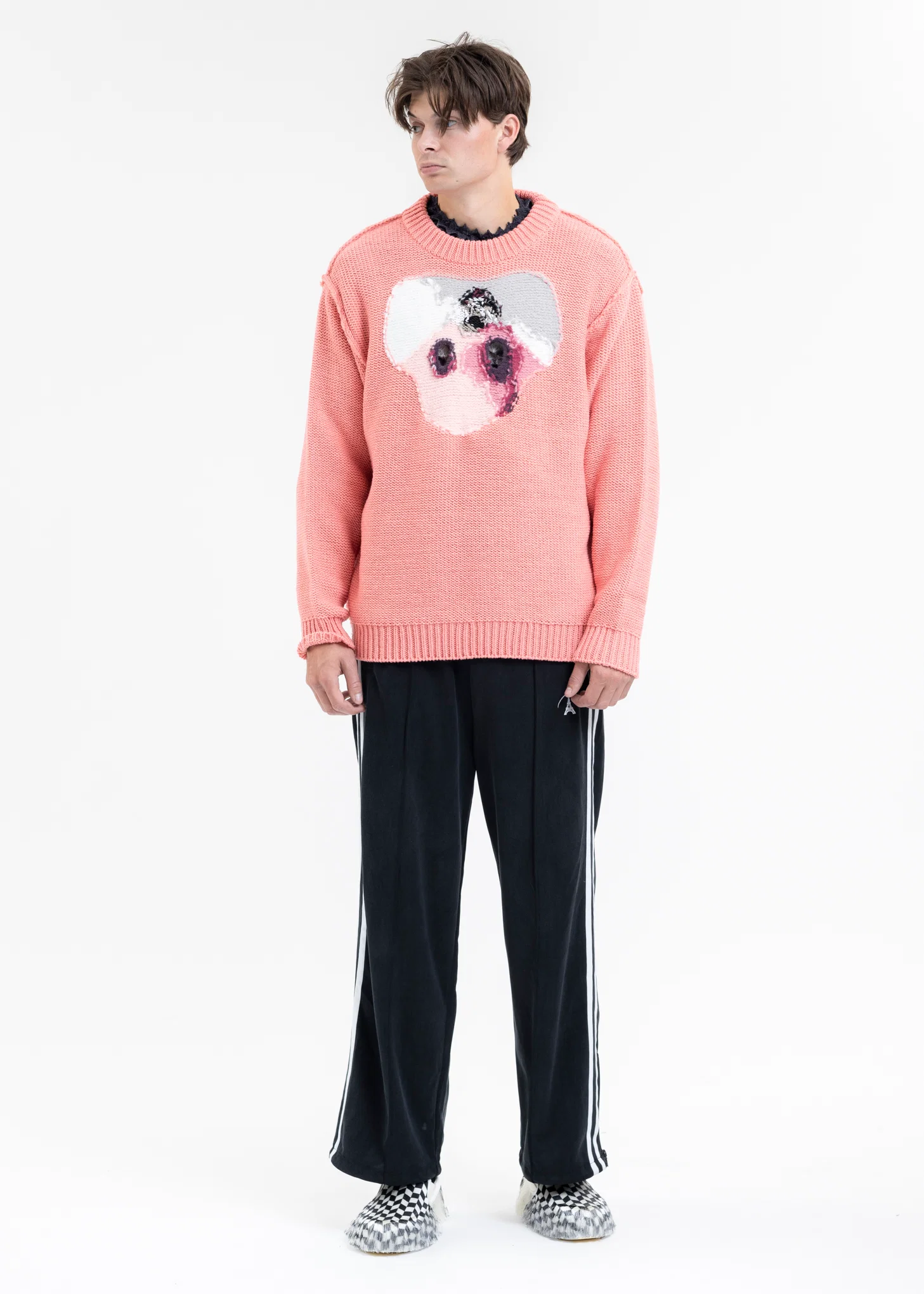 RABBIT HAND-KNITTING JACQUARD PULLOVER - Image 10