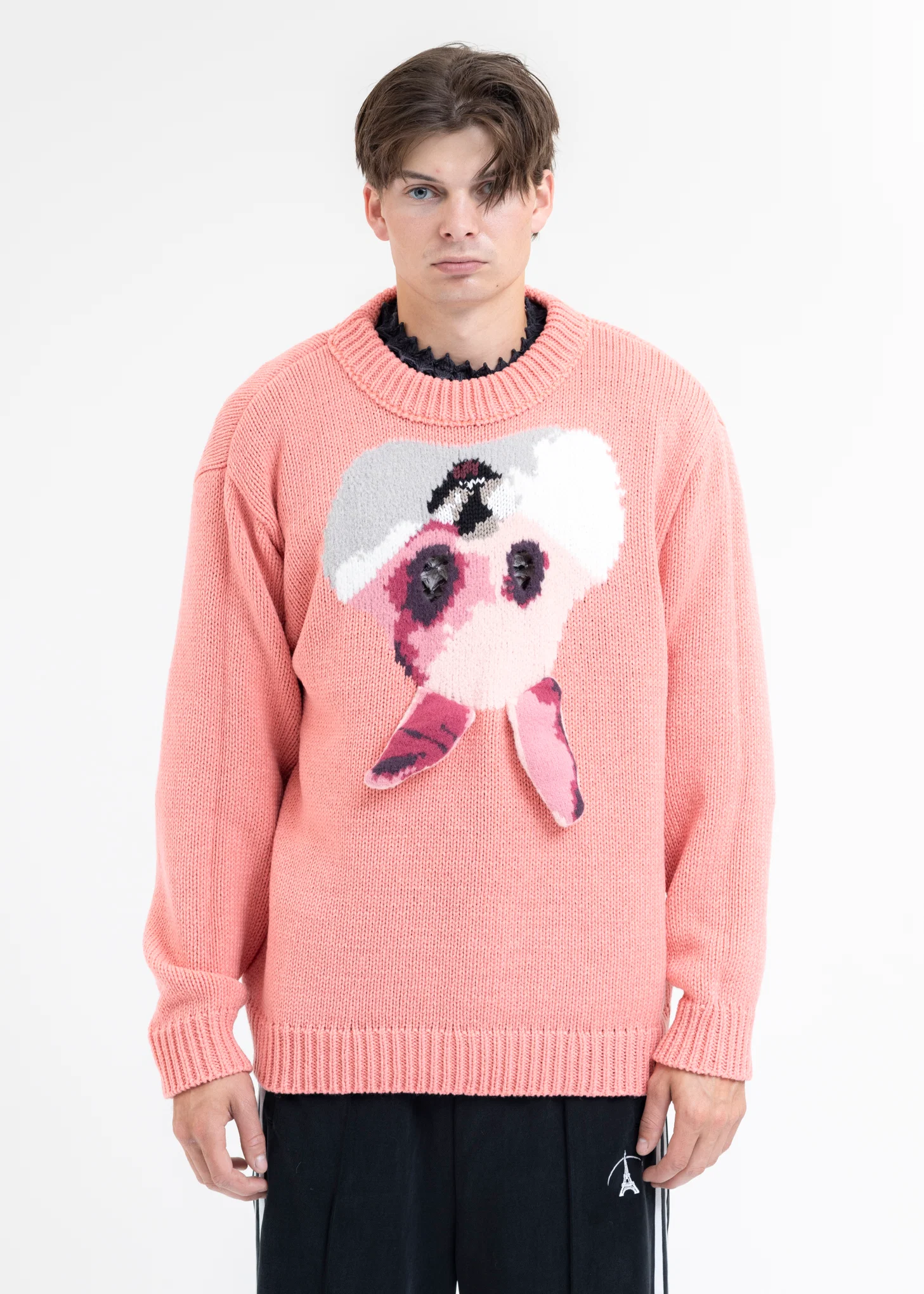 RABBIT HAND-KNITTING JACQUARD PULLOVER - Image 11