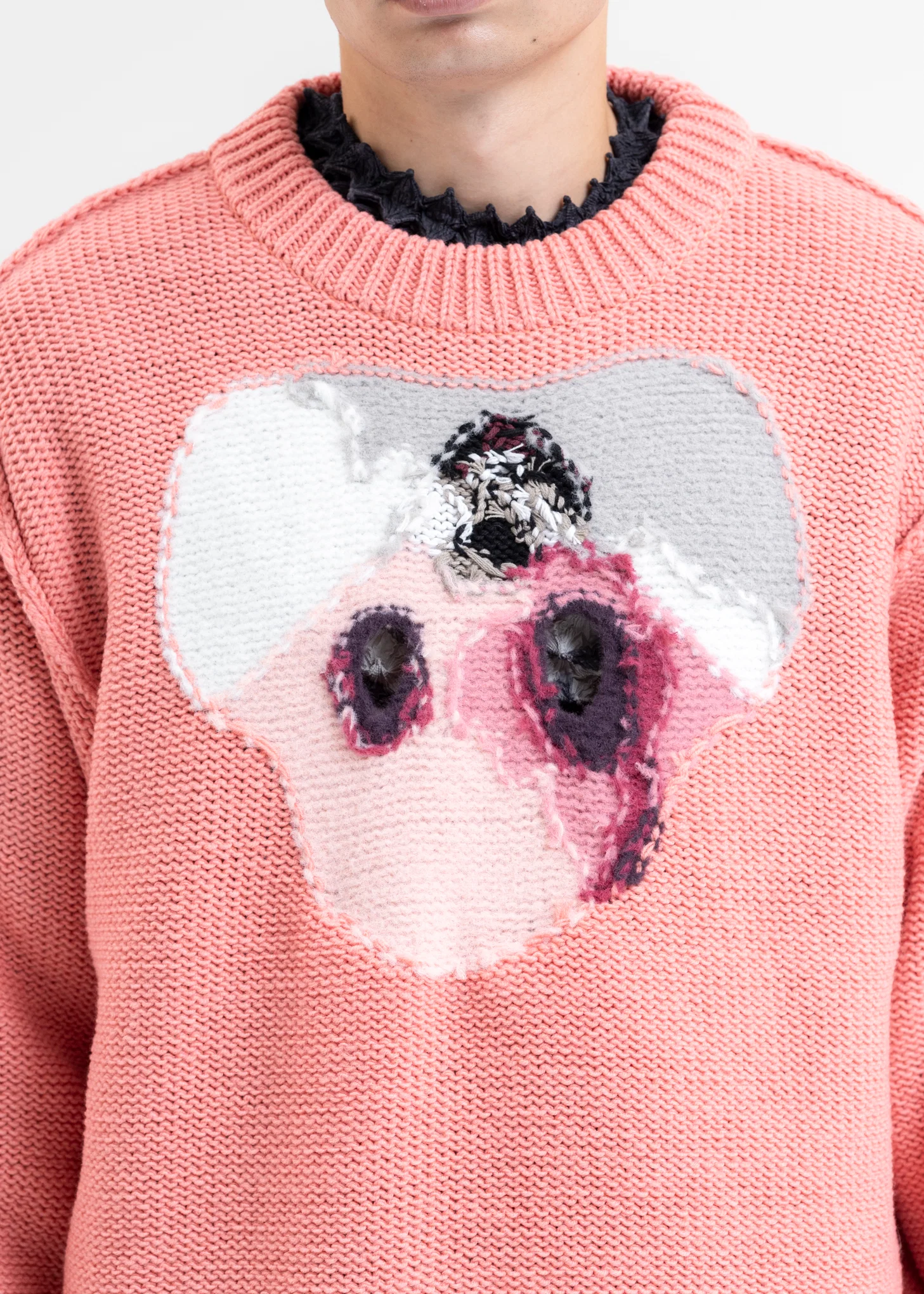 RABBIT HAND-KNITTING JACQUARD PULLOVER - Image 7