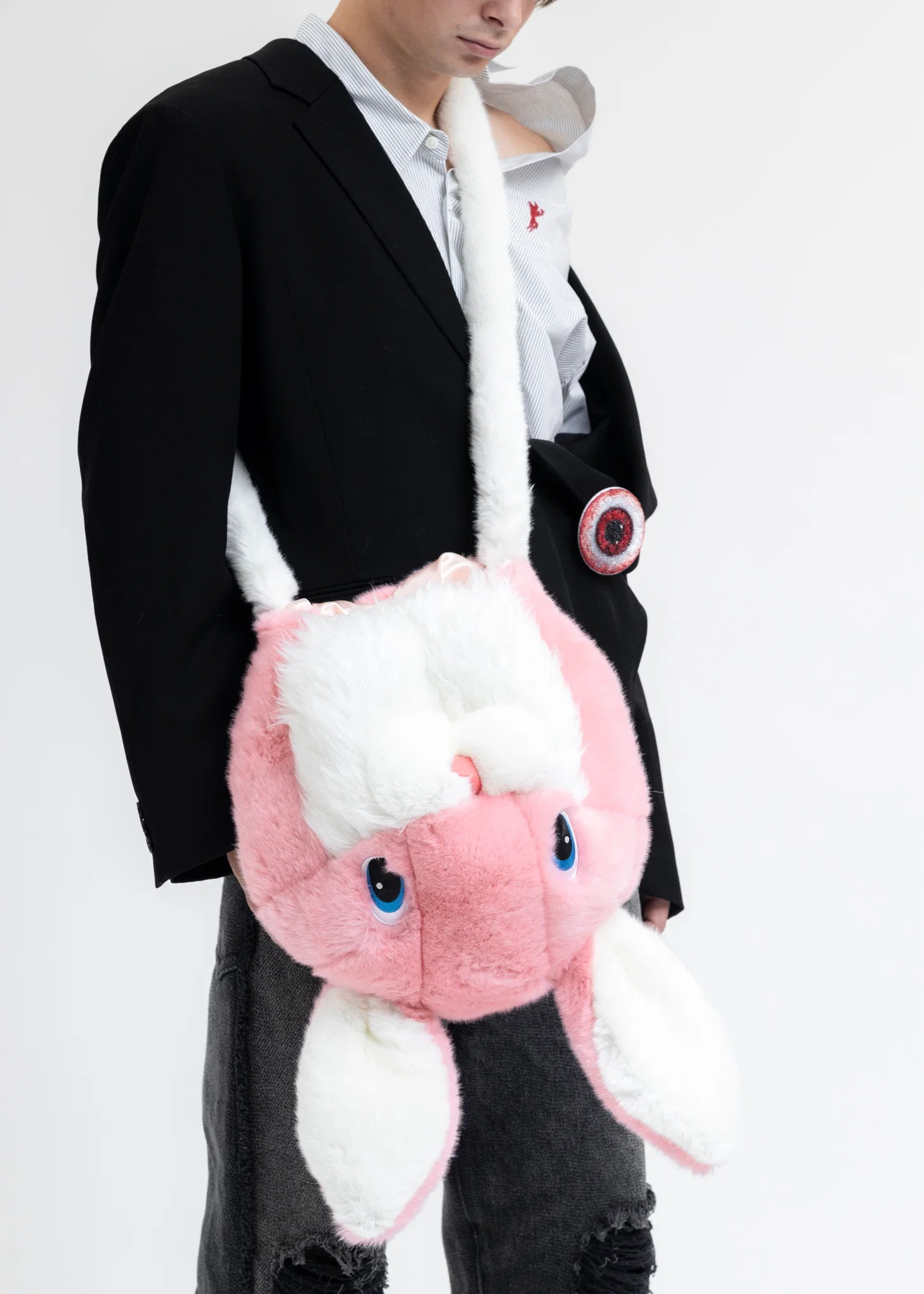 RABBIT COSTUME HEAD BAG/MEDIUM - Image 3