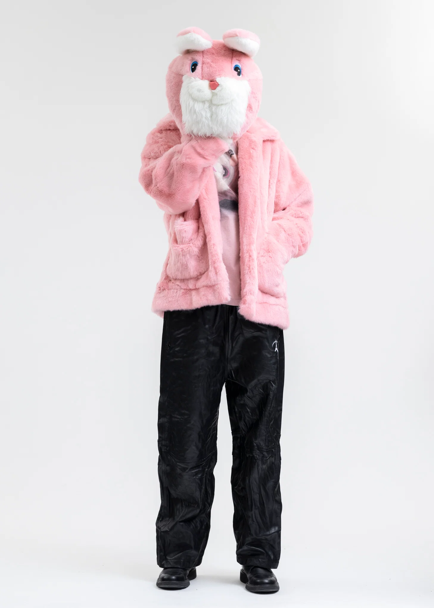 RABBIT COSTUME HEAD BAG/MEDIUM - Image 5