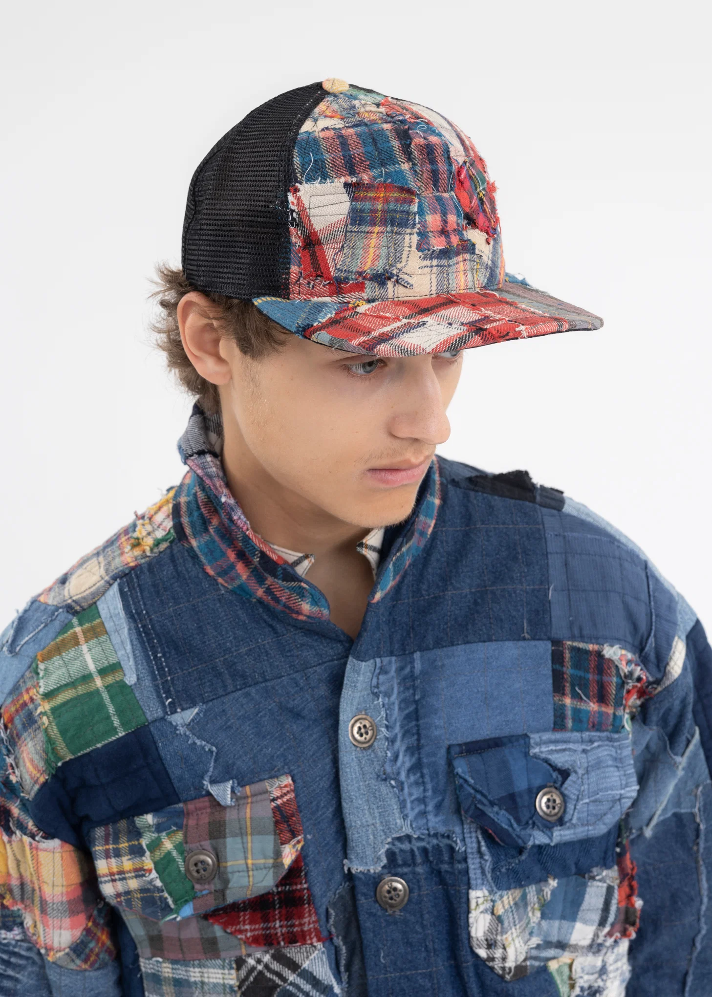 RAINBOW PLAID TRUCKER MULTI