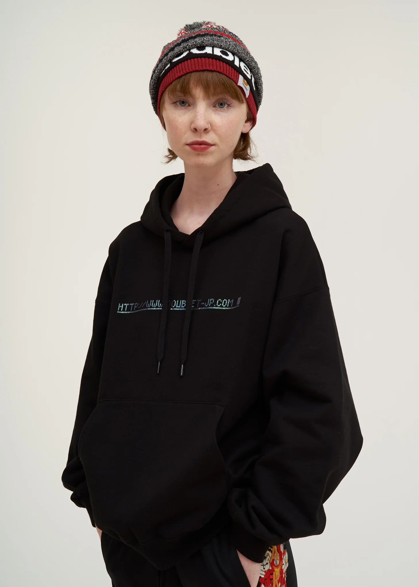 Red 3 Layered Knit Cap - Image 3