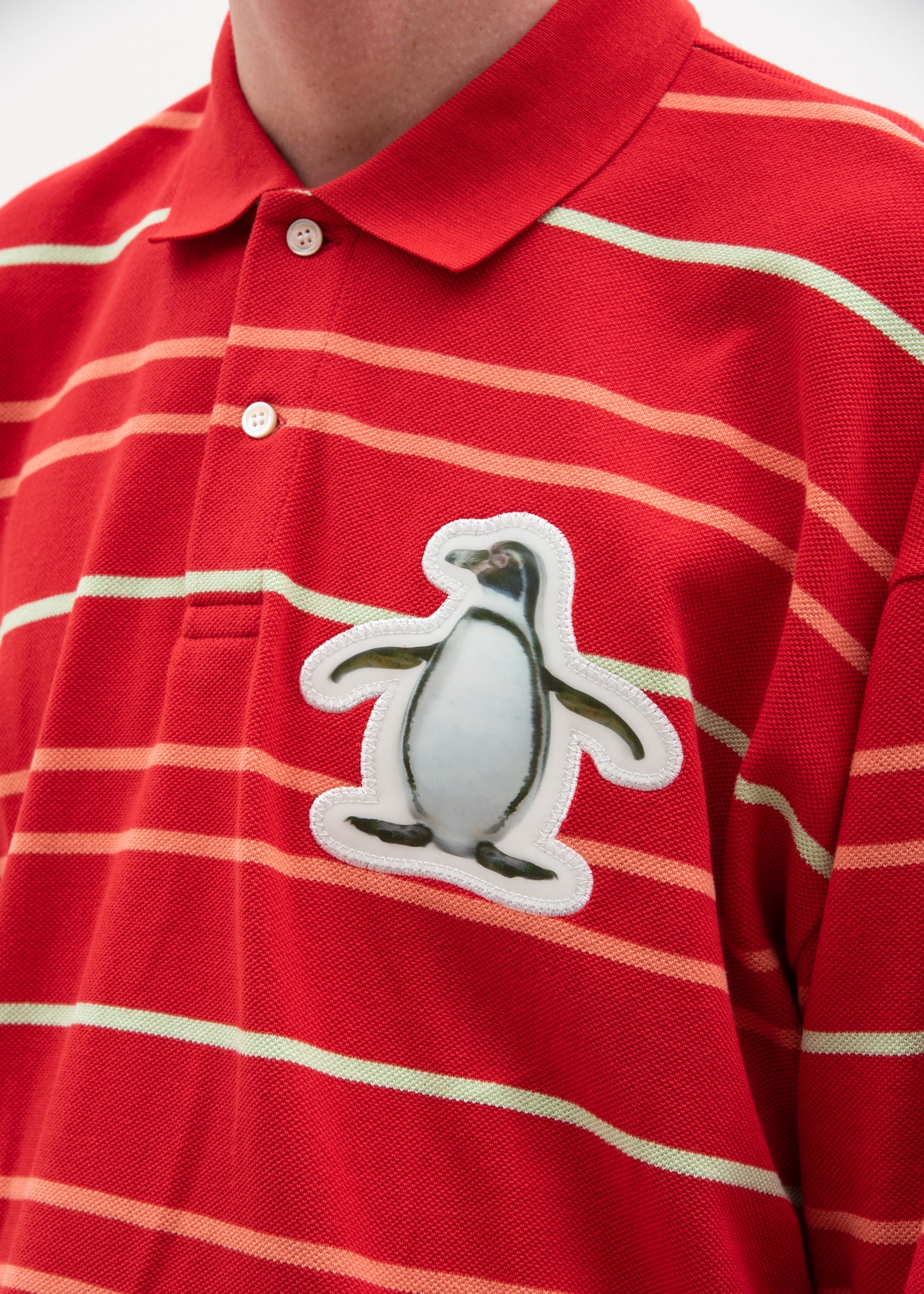 Red 3D Patch Polo Shirt - Image 3