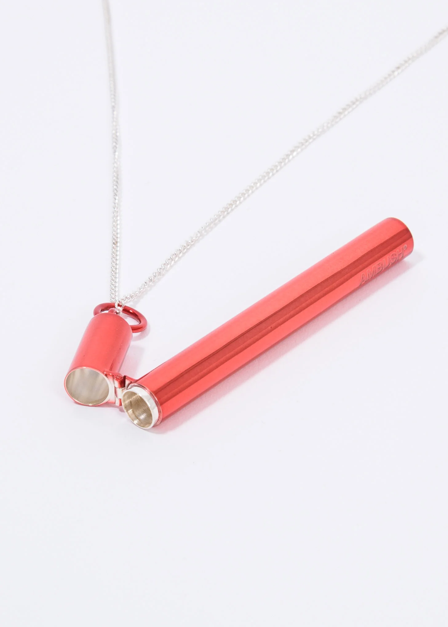 Red And Silver SSS Cig Case Necklace - Image 2