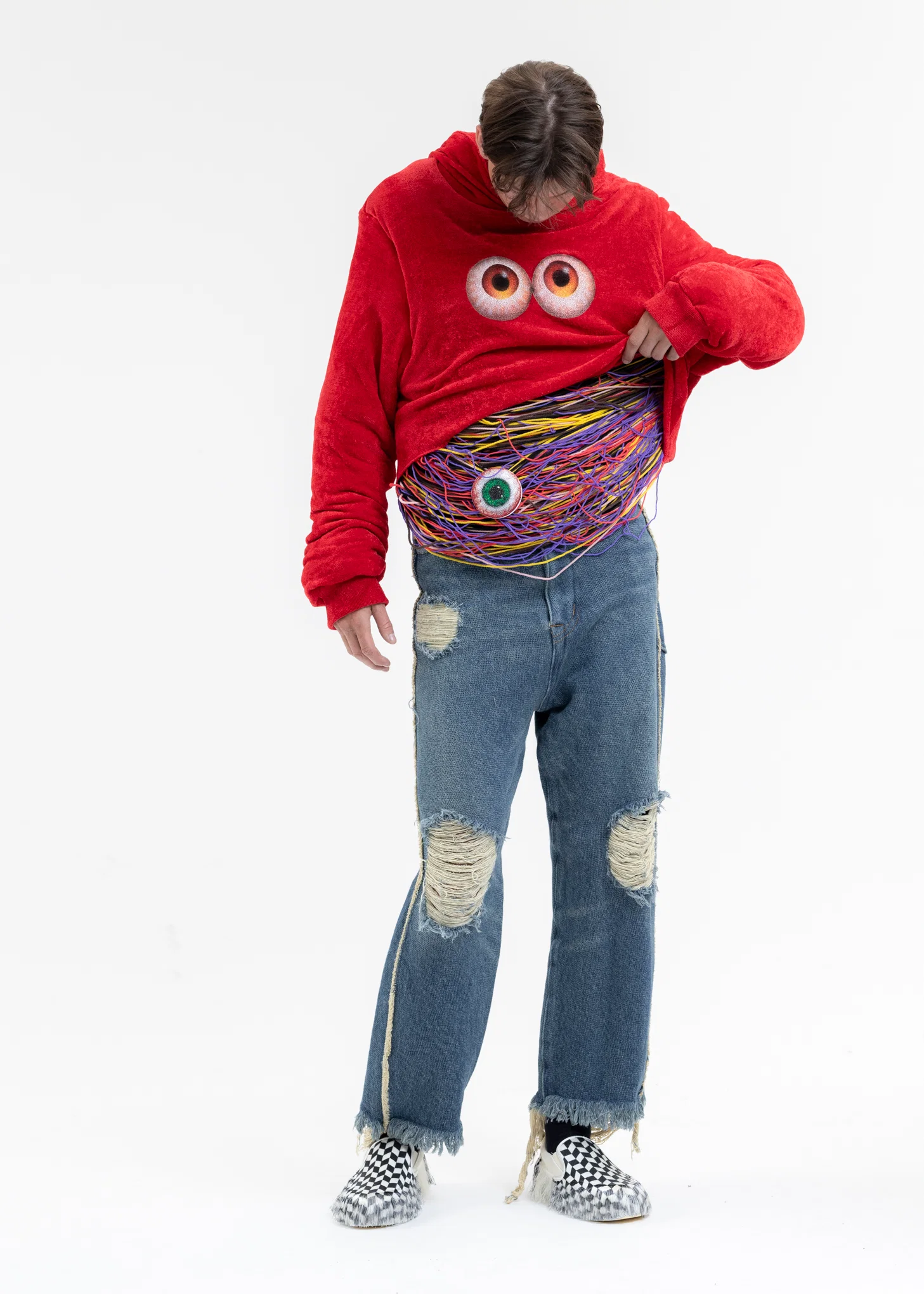 RED BURST HOODIE - Image 7