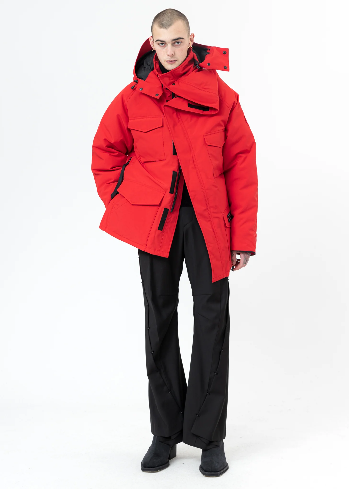 Red Canada Goose Edition Down Constable Parka - Image 10