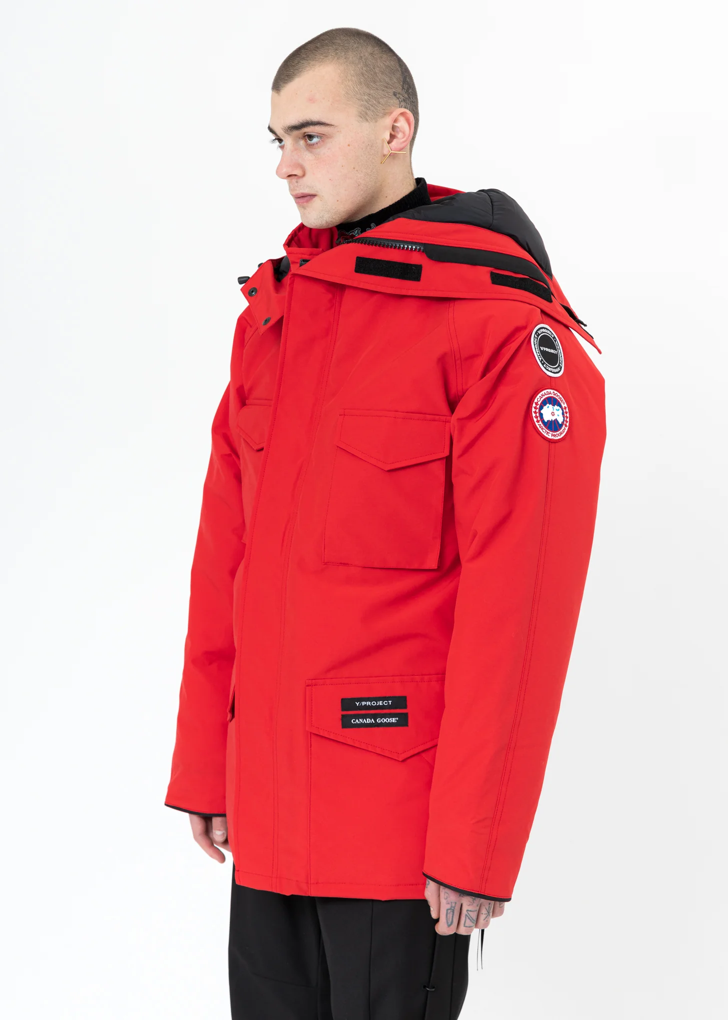 Red Canada Goose Edition Down Constable Parka - Image 3