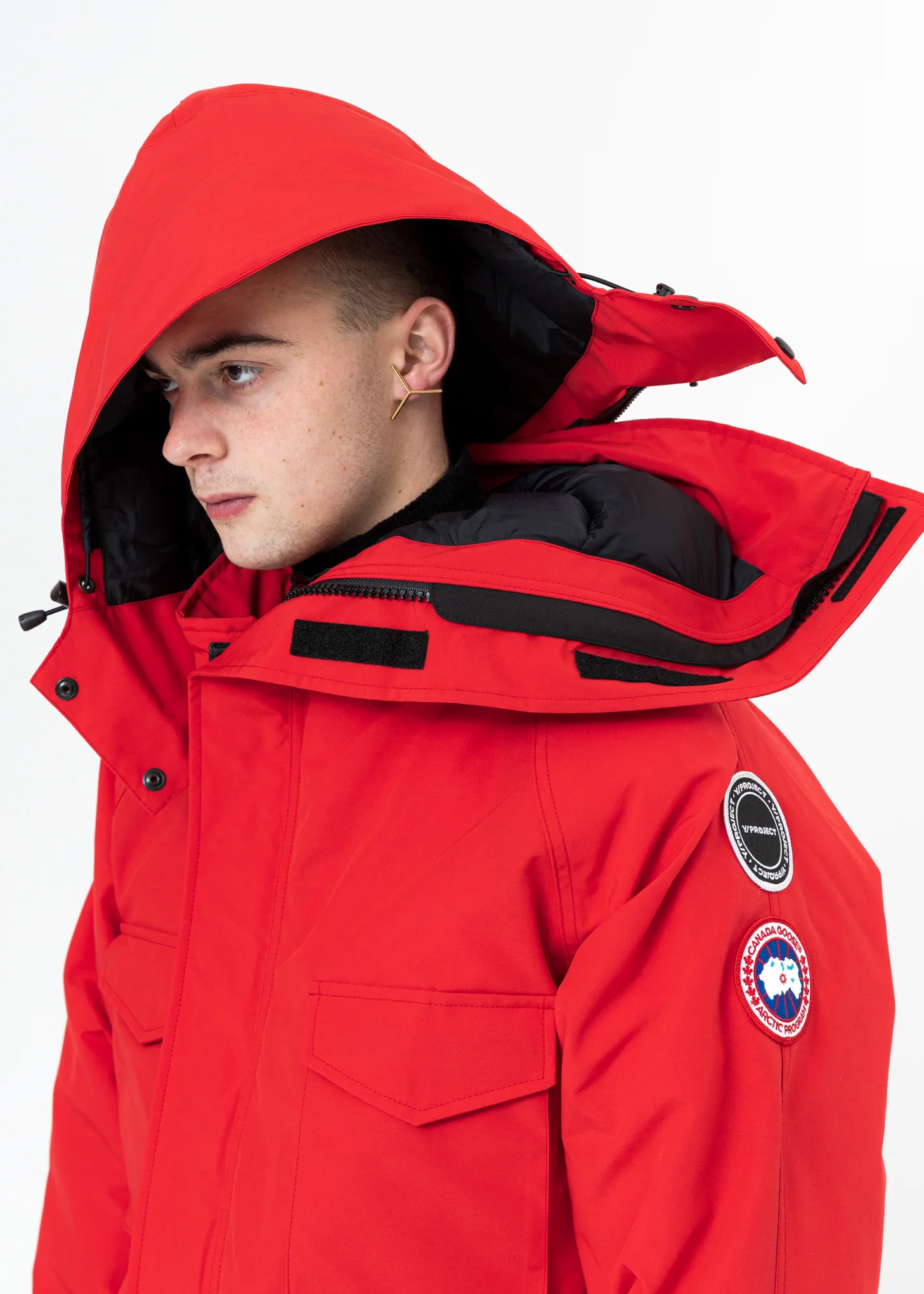 Red Canada Goose Edition Down Constable Parka - Image 7