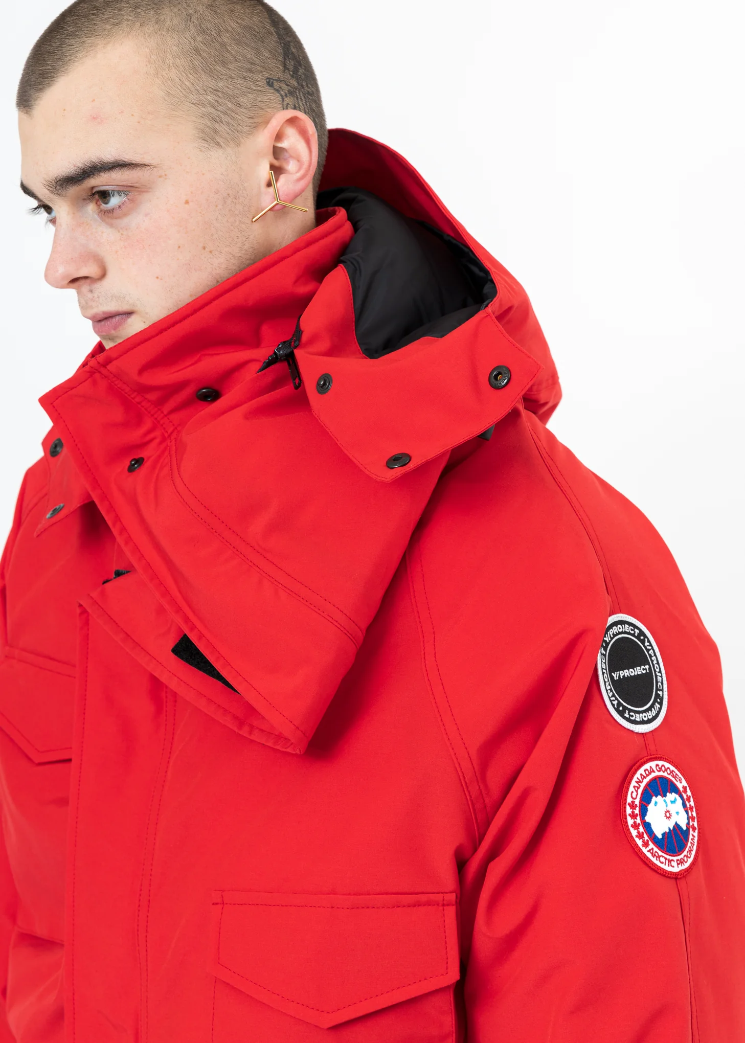 Red Canada Goose Edition Down Constable Parka - Image 9