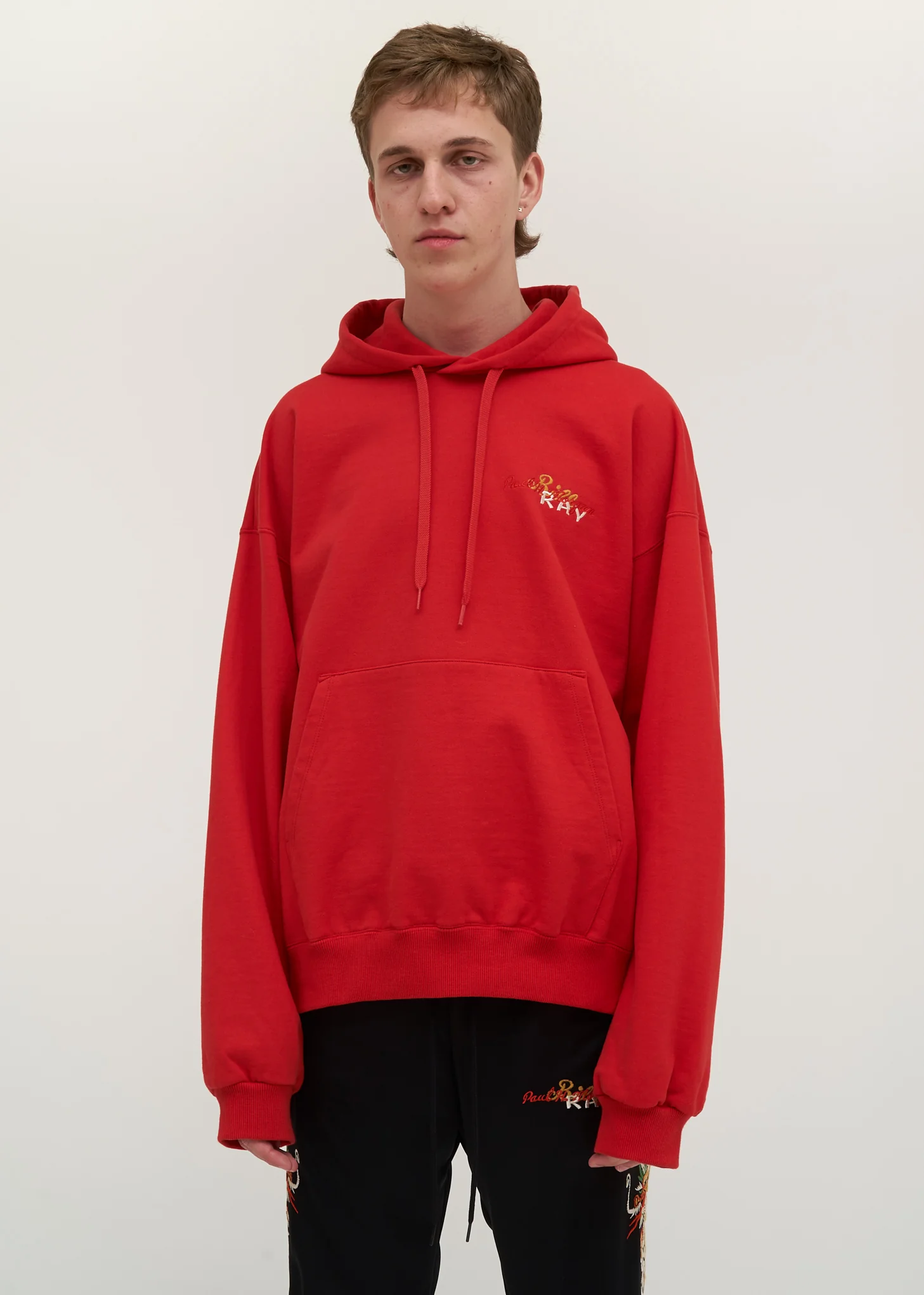 Red Chaos Embroidery Hoodie - Image 2