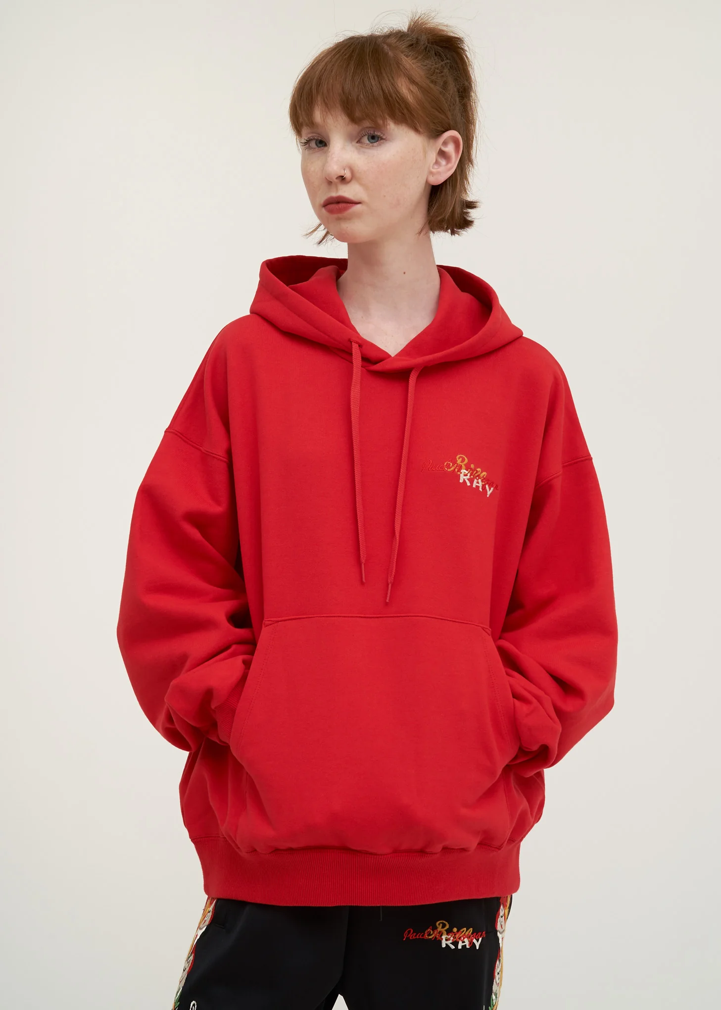Red Chaos Embroidery Hoodie - Image 2
