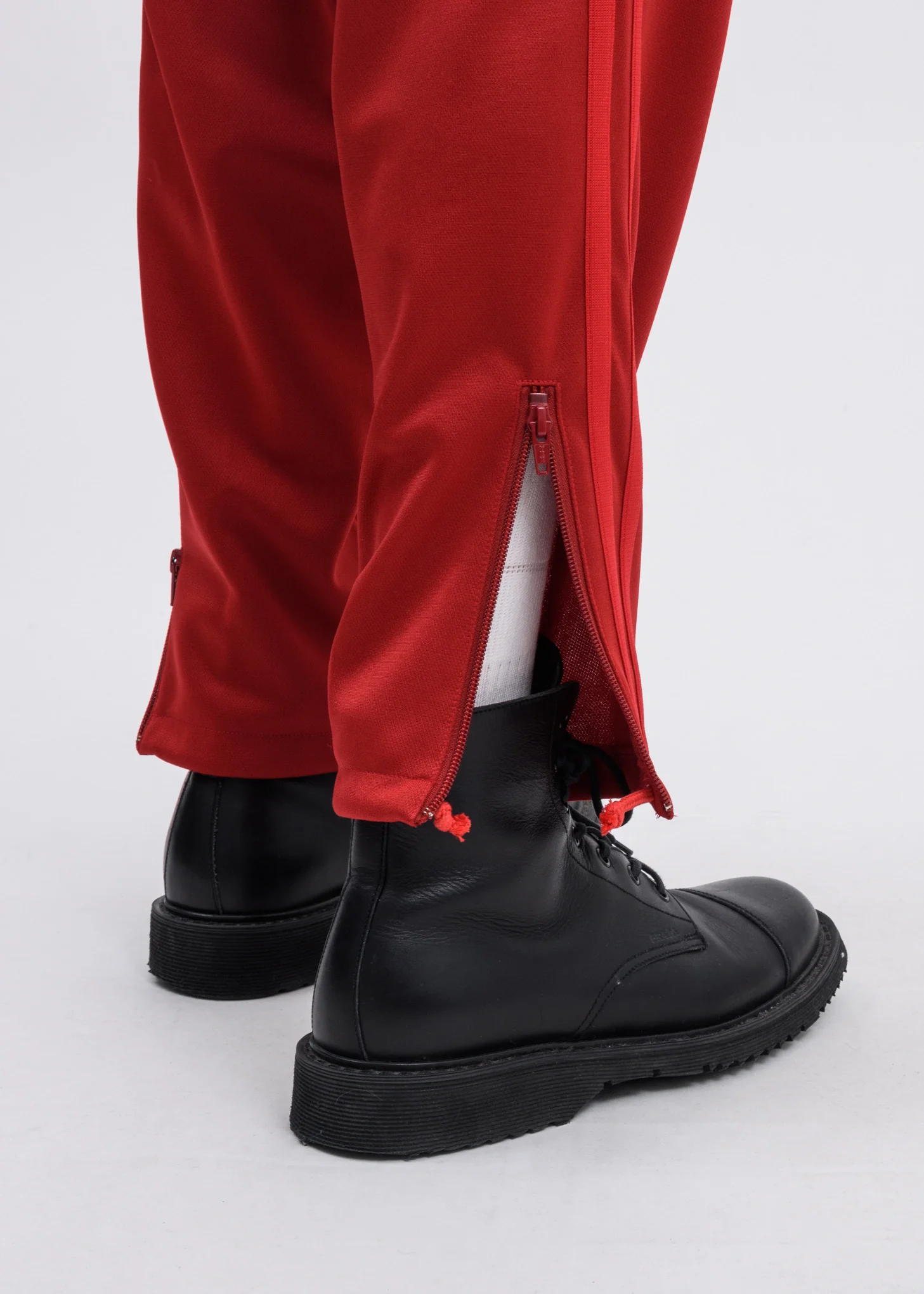 Red Chaos Embroidery Track Pants - Image 4