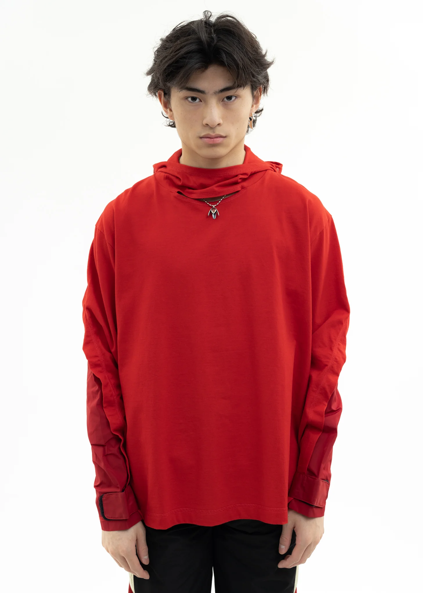 Red Cut Out Sweater