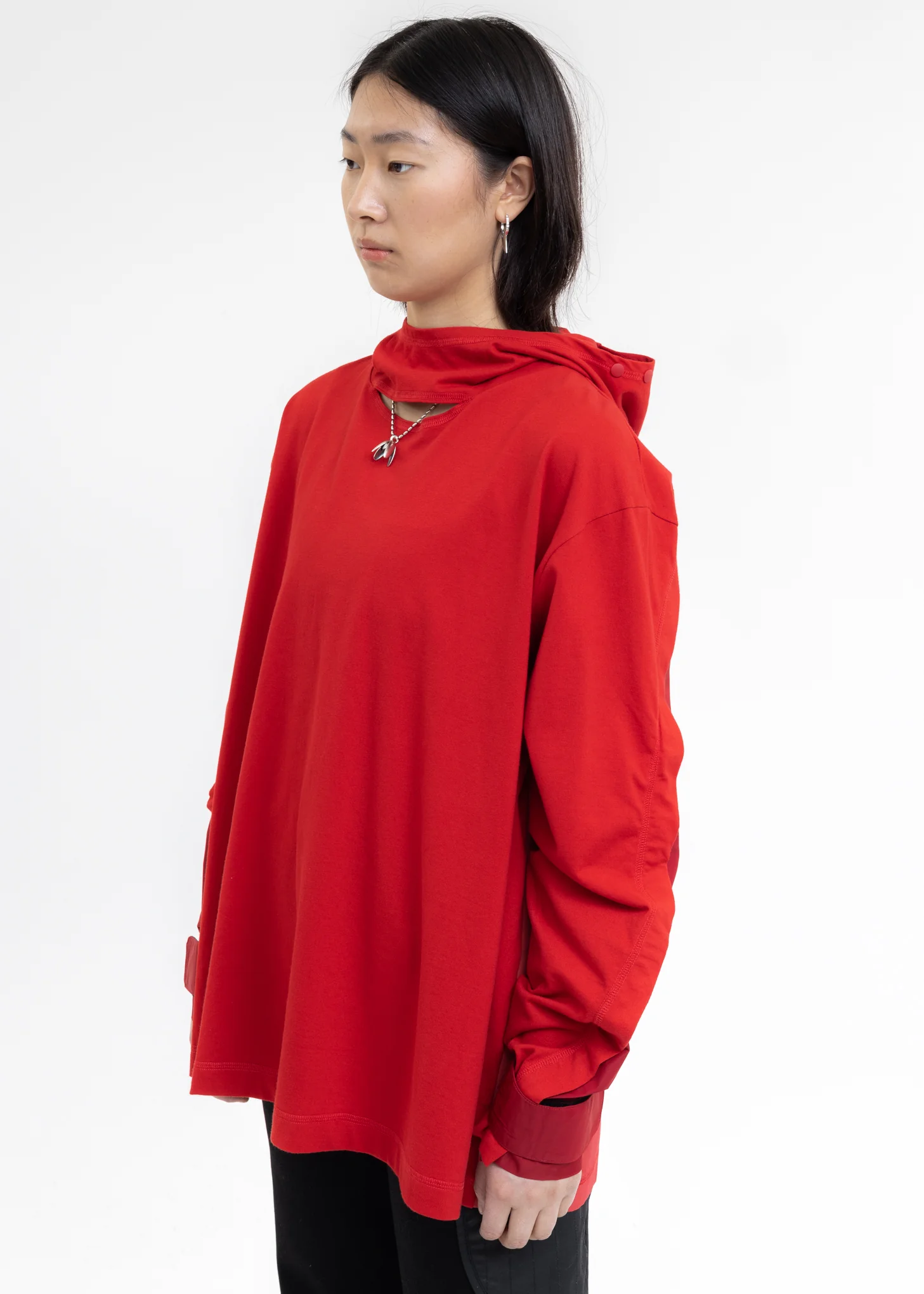 Red Cut Out Sweater - Image 3