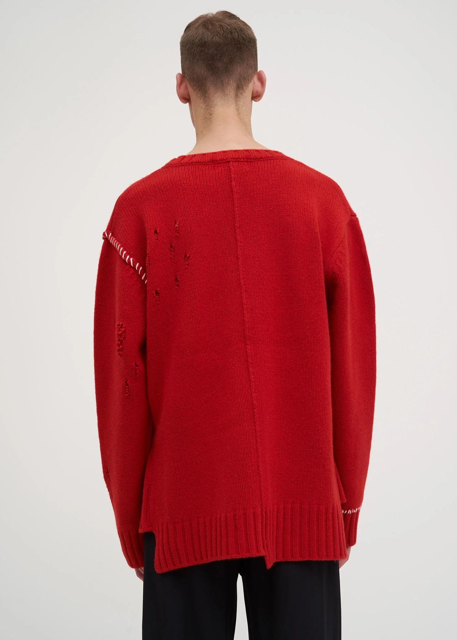 Red Damaged Knit - Image 3
