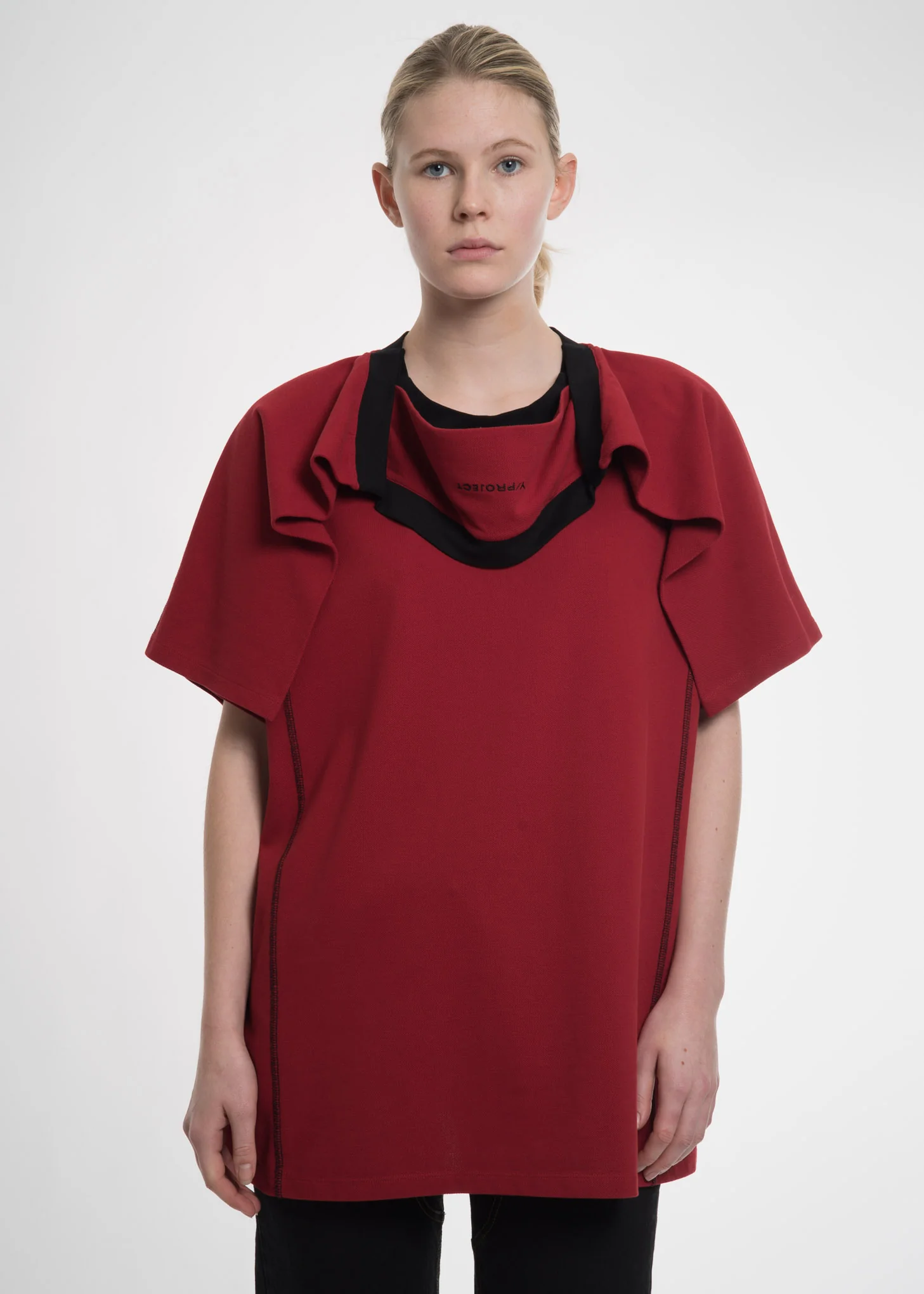 Red Double Layer T-Shirt - Image 2