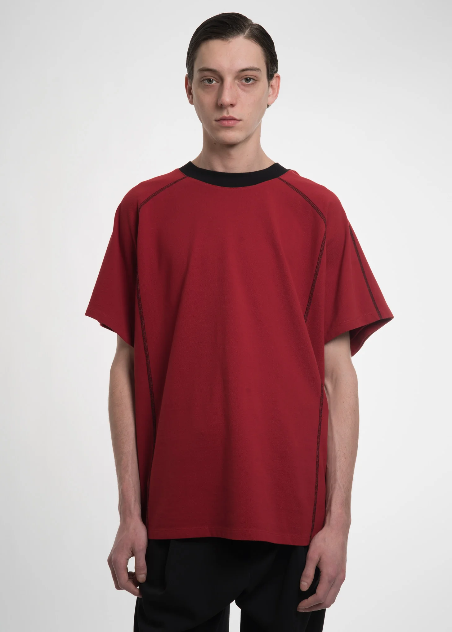 Red Double Layer T-Shirt - Image 3