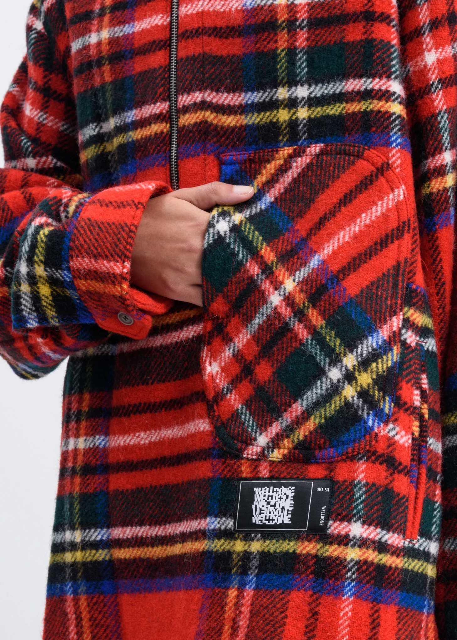Red English Check Anorak - Image 8
