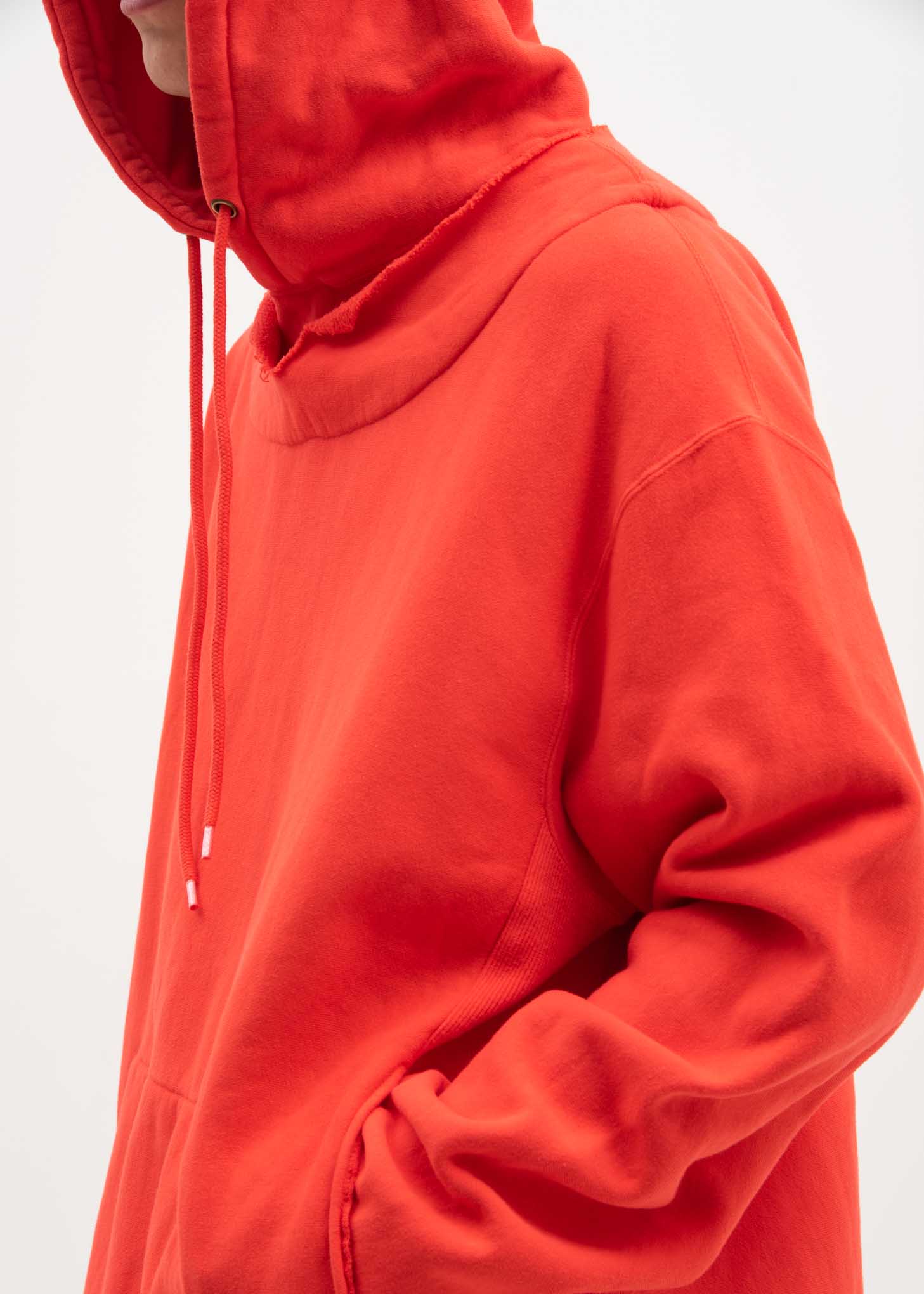 Red Fraying Hoodie - Image 2