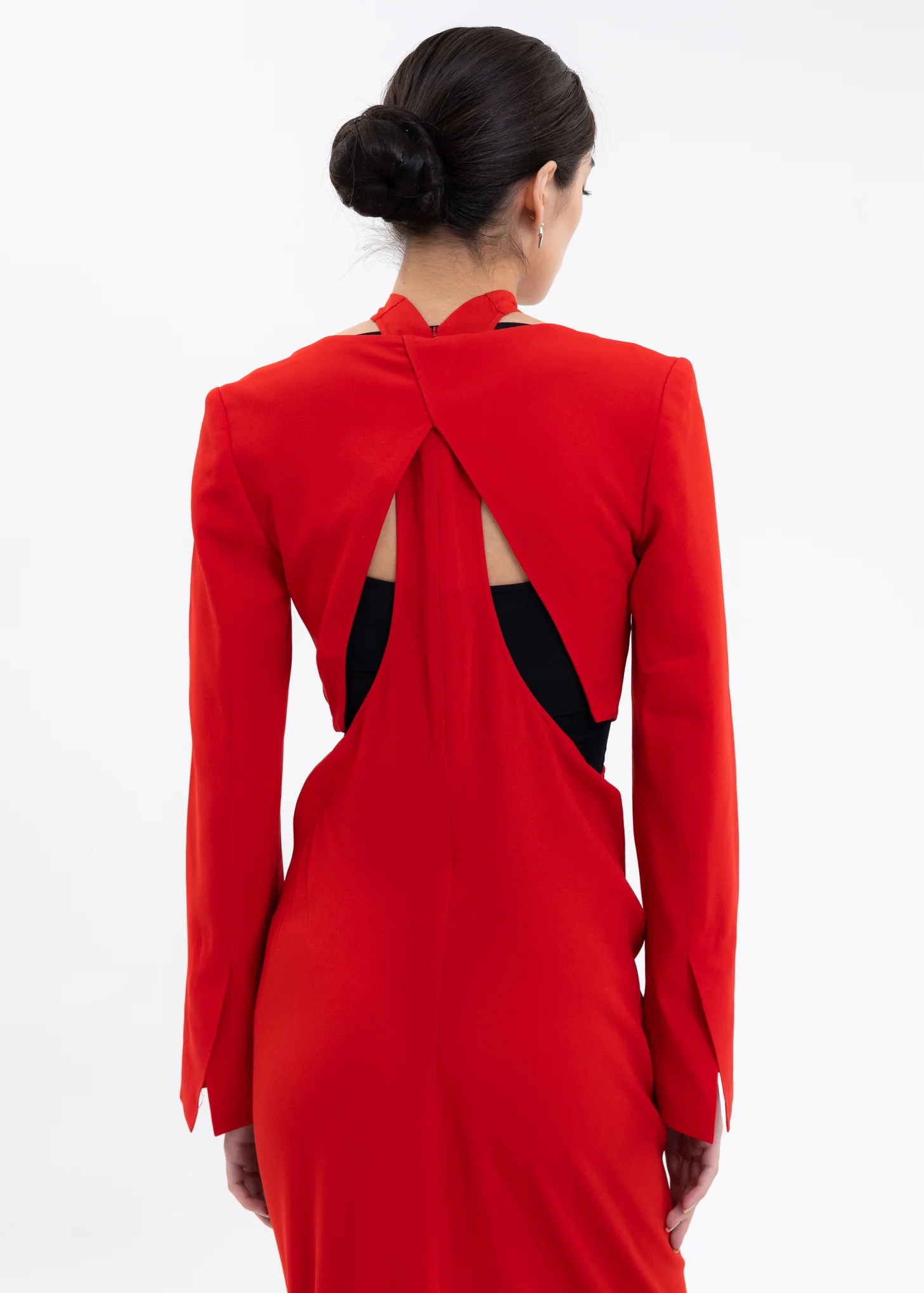 Red Halter Shoulder Sleeves - Preorder - Image 9