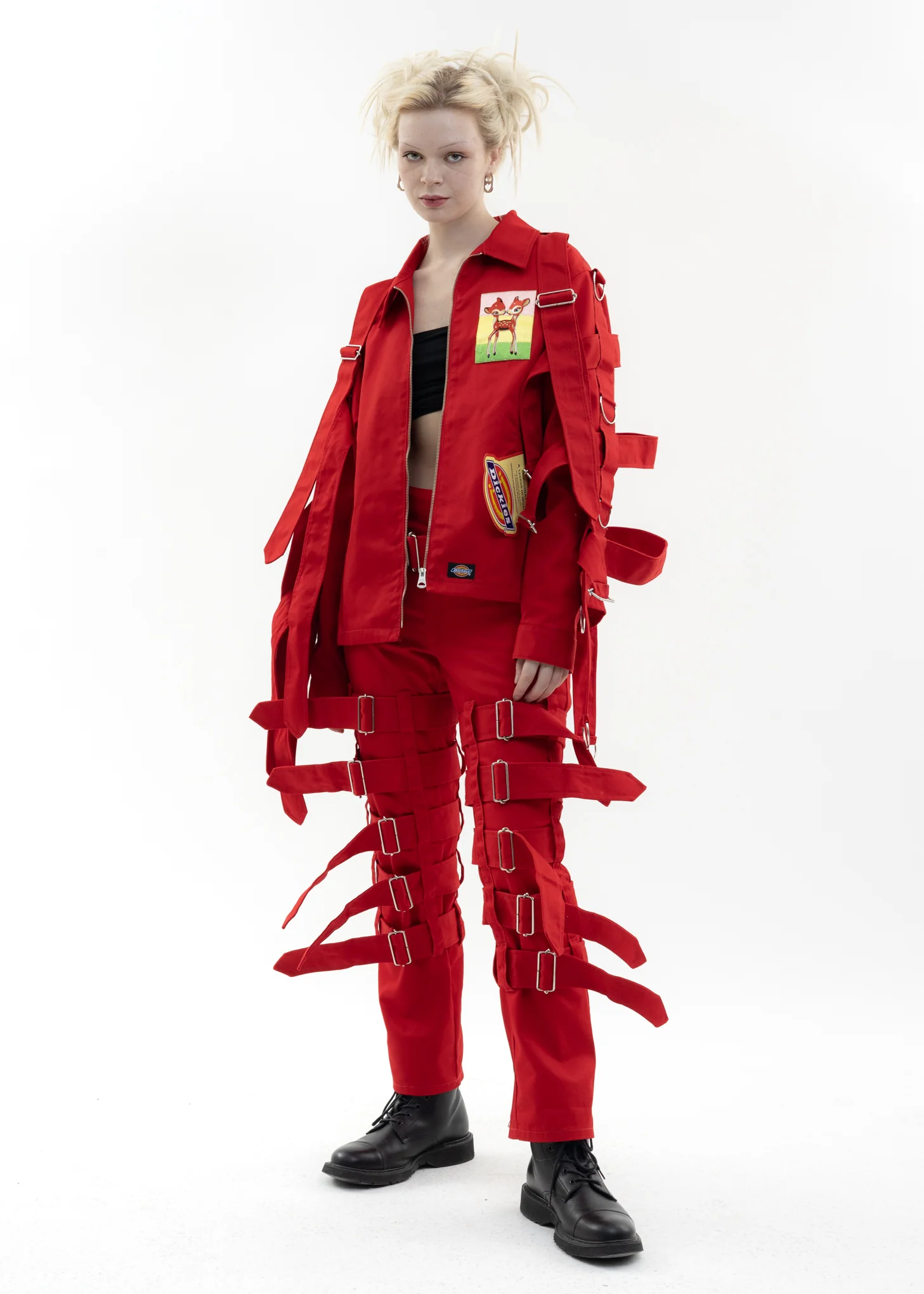 Red KIDILL × Dickies Chaos Bondage Pants - Image 5