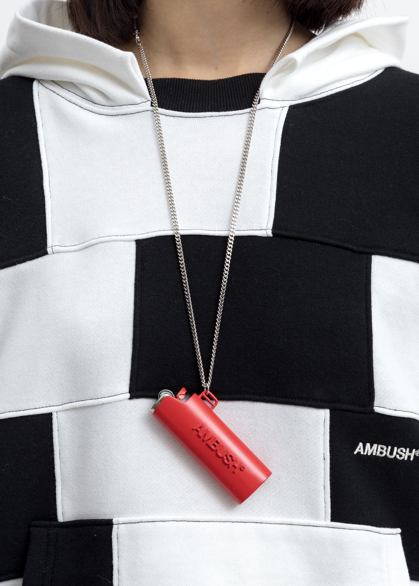 Red Large Lighter Case Necklace - Image 3