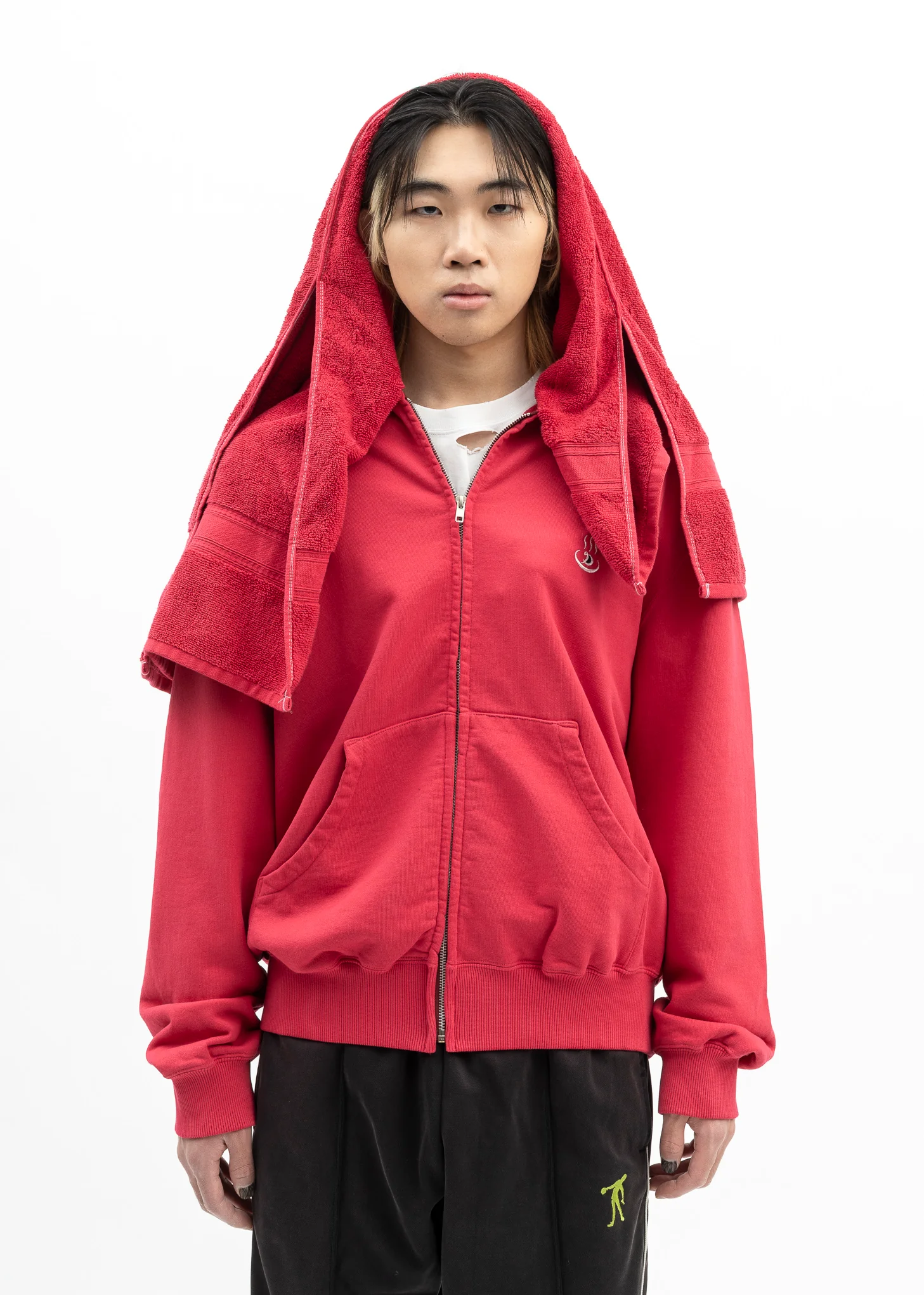 RED ONSEN TOWEL HOODIE