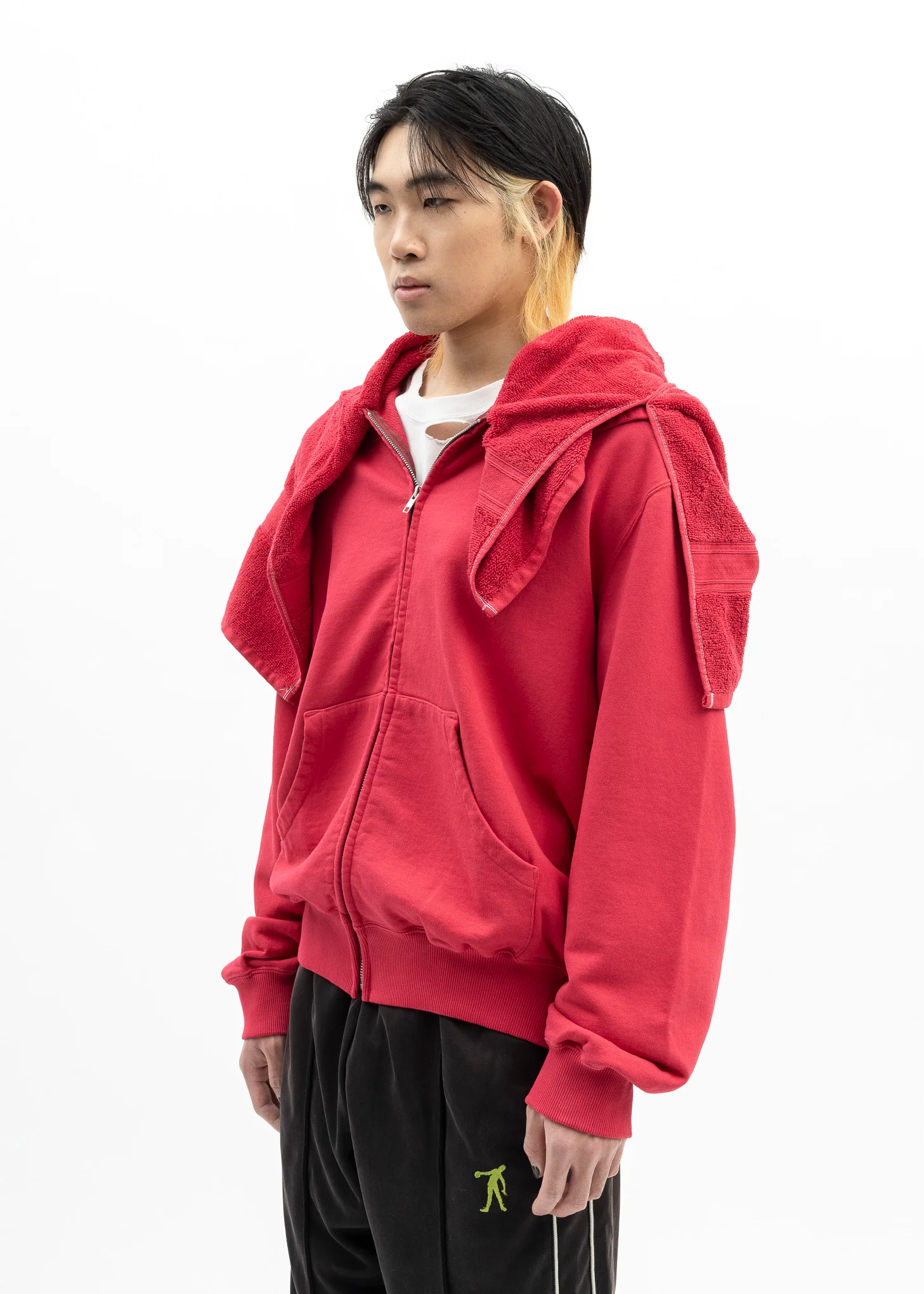 RED ONSEN TOWEL HOODIE - Image 7