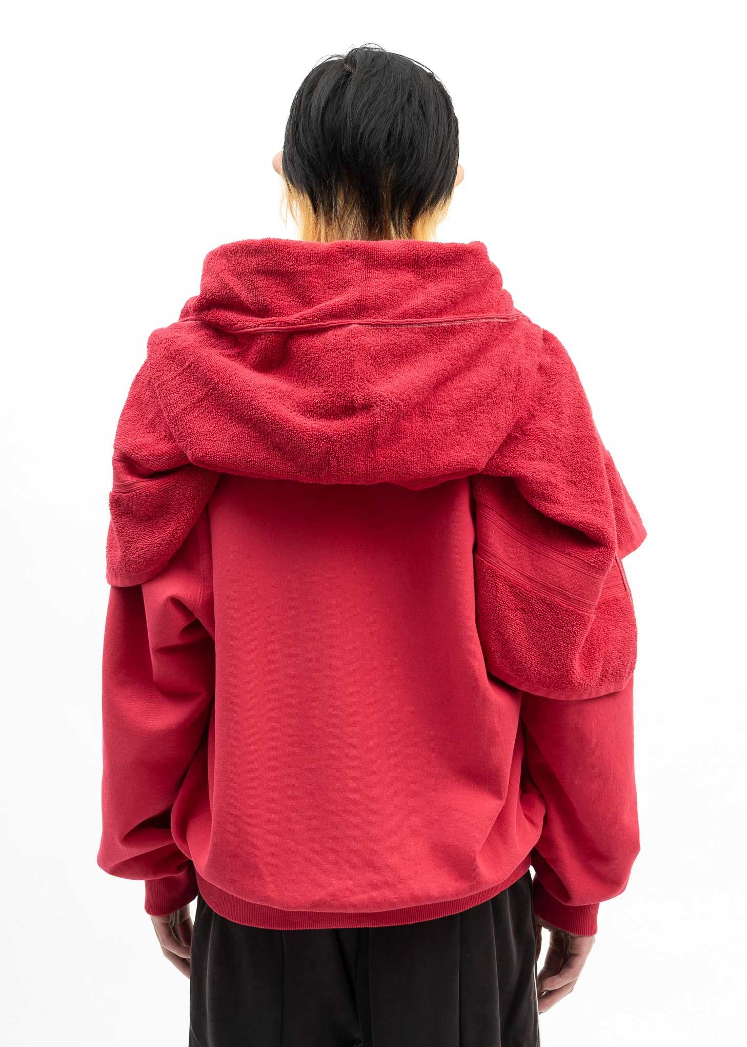 RED ONSEN TOWEL HOODIE - Image 8
