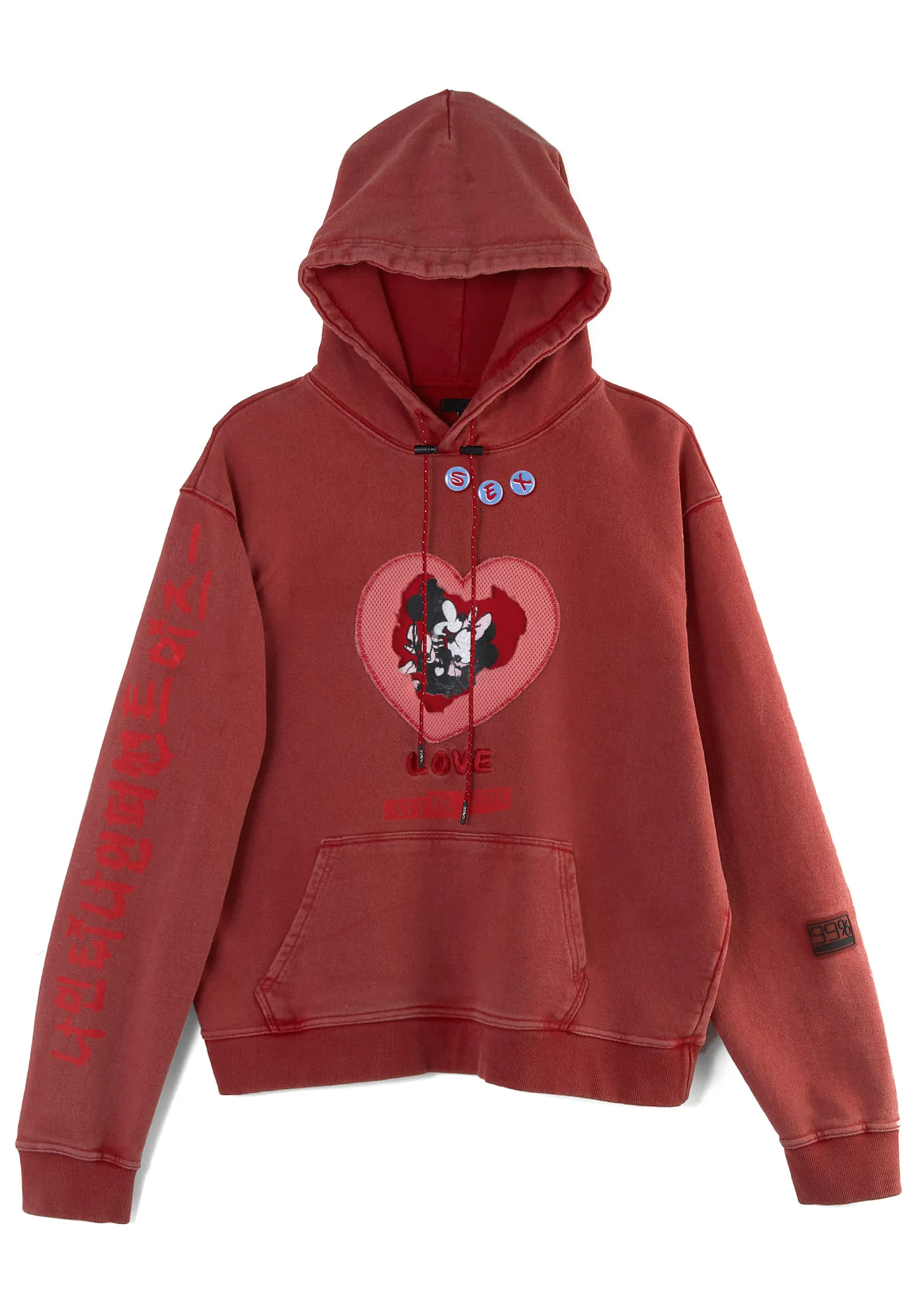 Red LOVE SEX Hoodie - Image 2