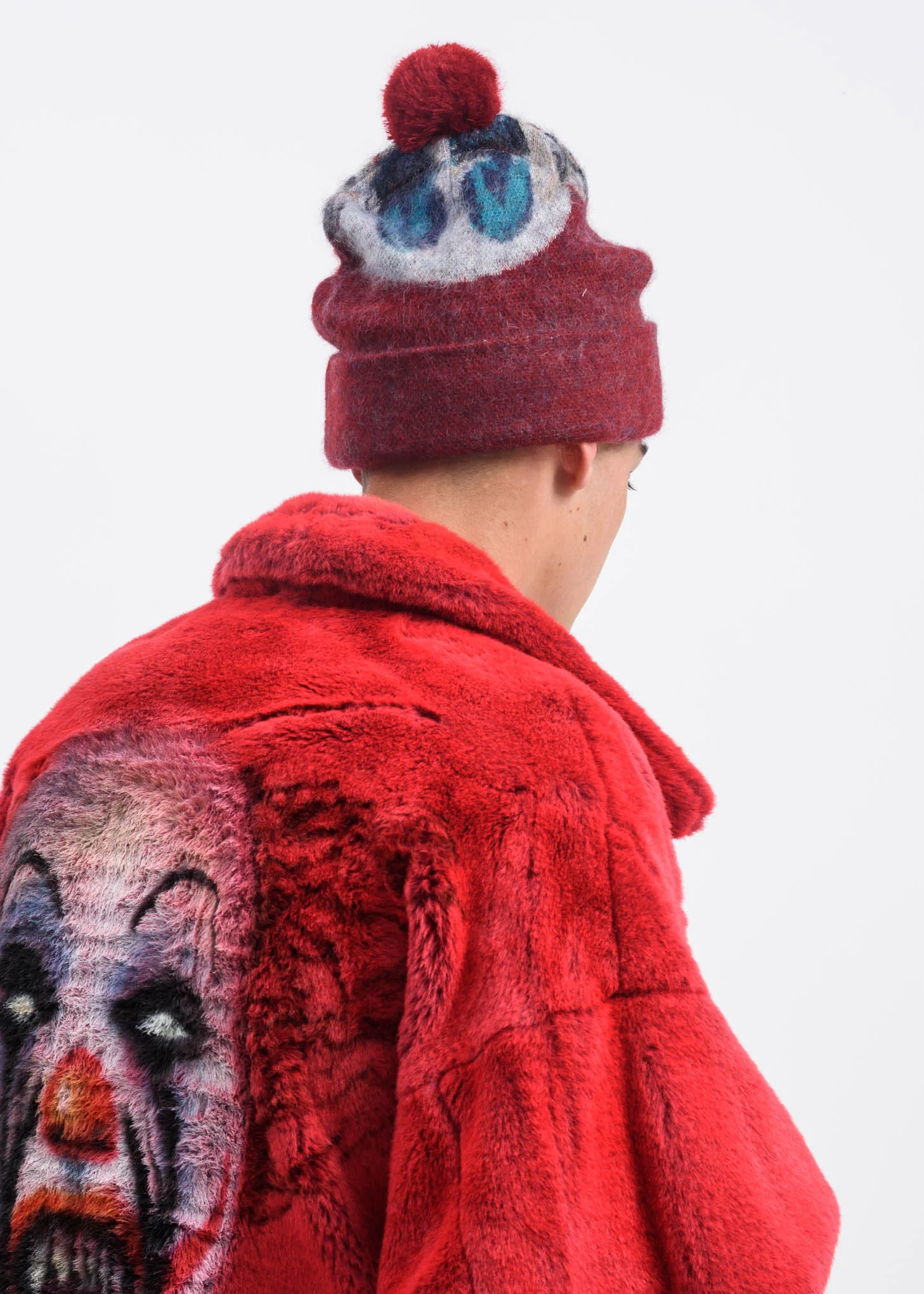 Red Mask Knit Cap - Image 3