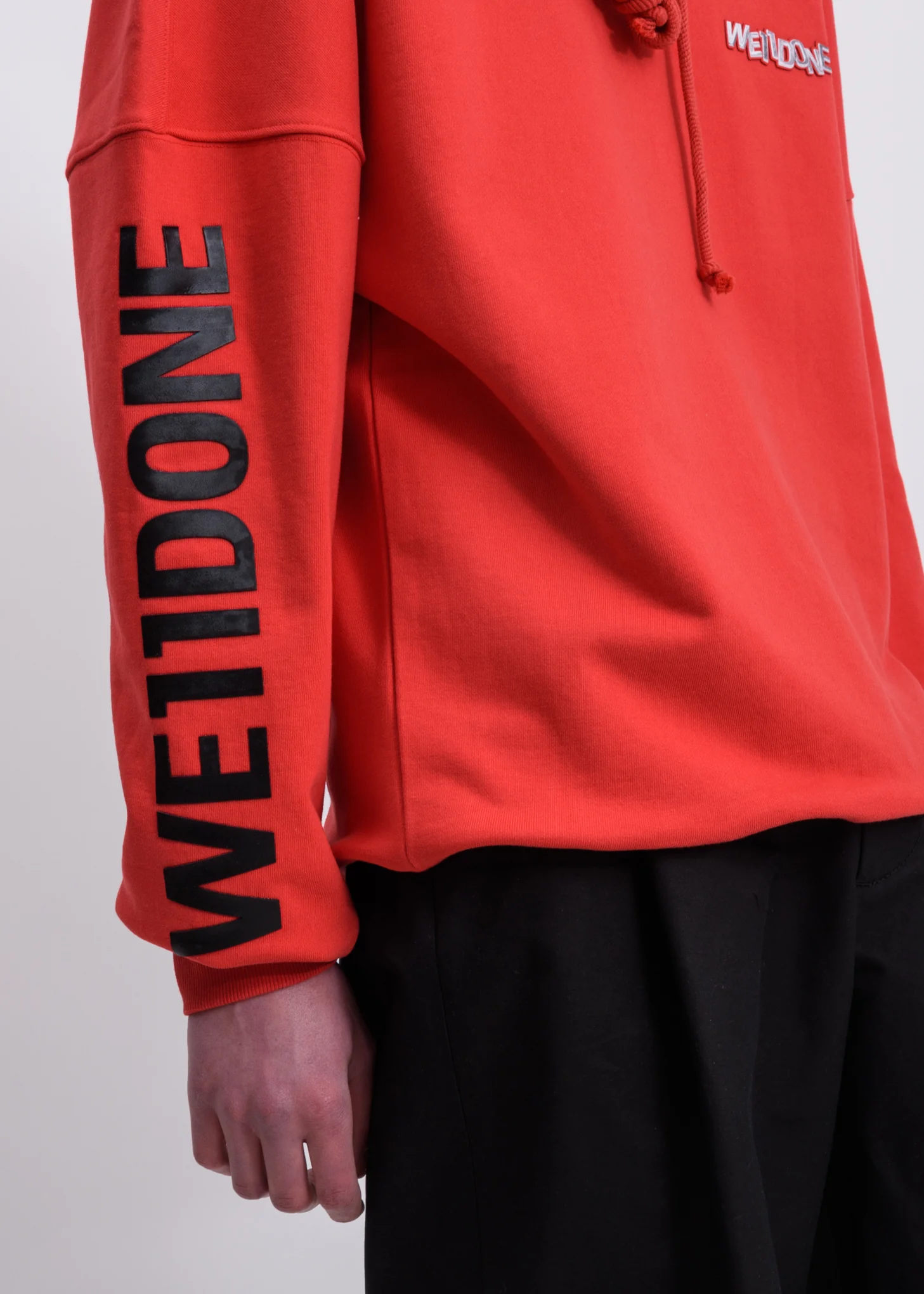 Red Metal Logo Hoodie - Image 3