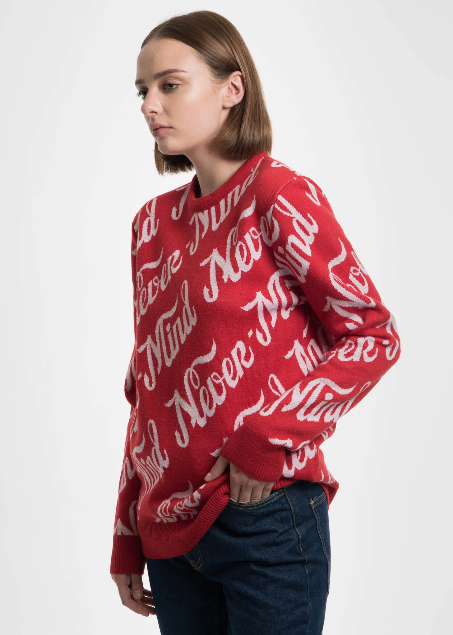Red Mike Nevermind Knit Sweater