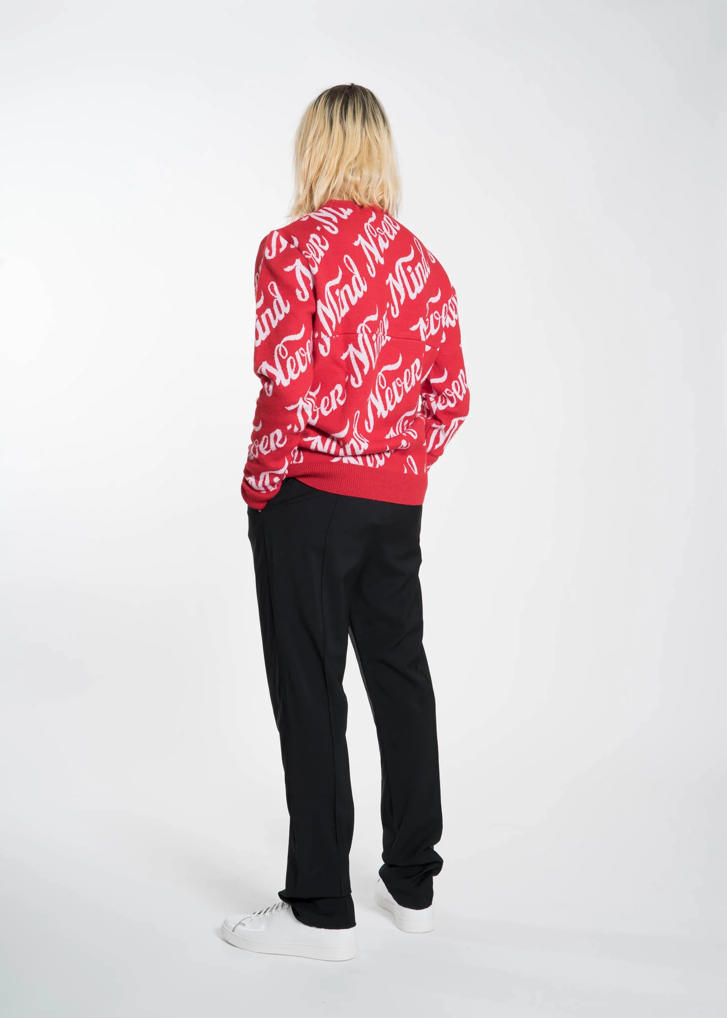 Red Mike Nevermind Knit Sweater - Image 3