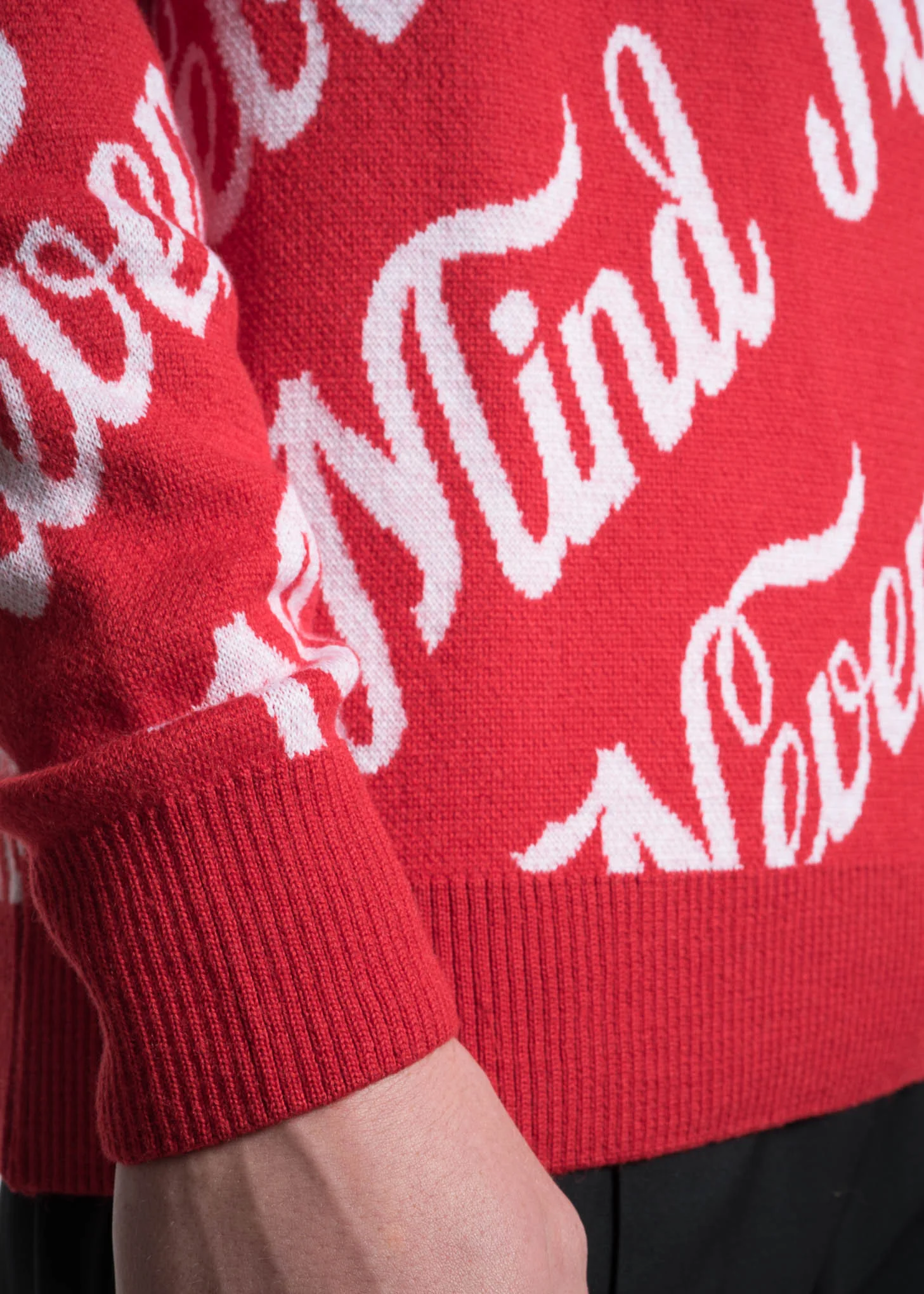 Red Mike Nevermind Knit Sweater - Image 4