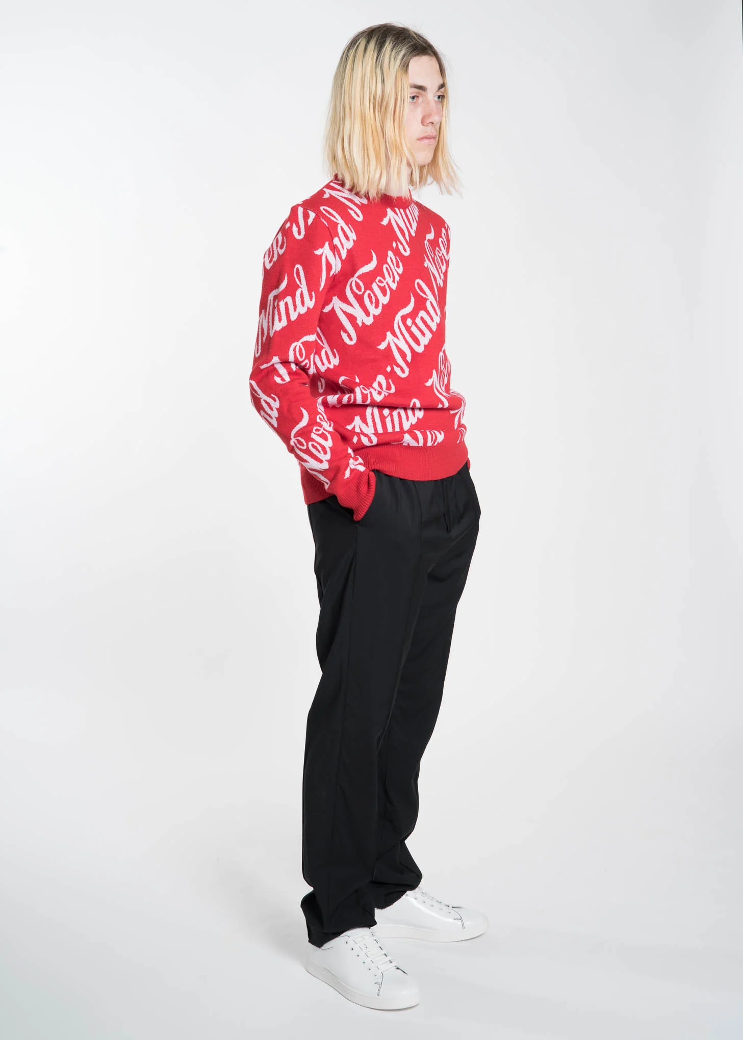 Red Mike Nevermind Knit Sweater - Image 5
