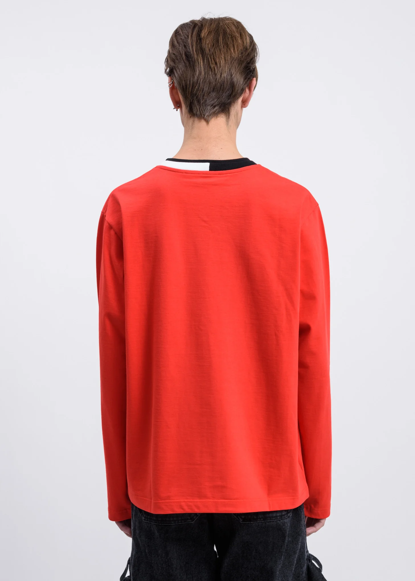 Red Multi-Collar T-Shirt - Image 4