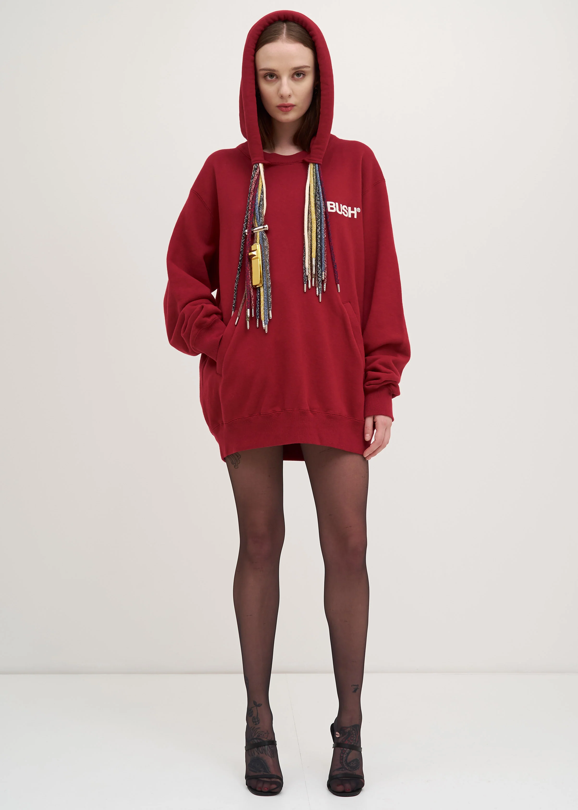 Red Multi Cord Hoodie - Image 2