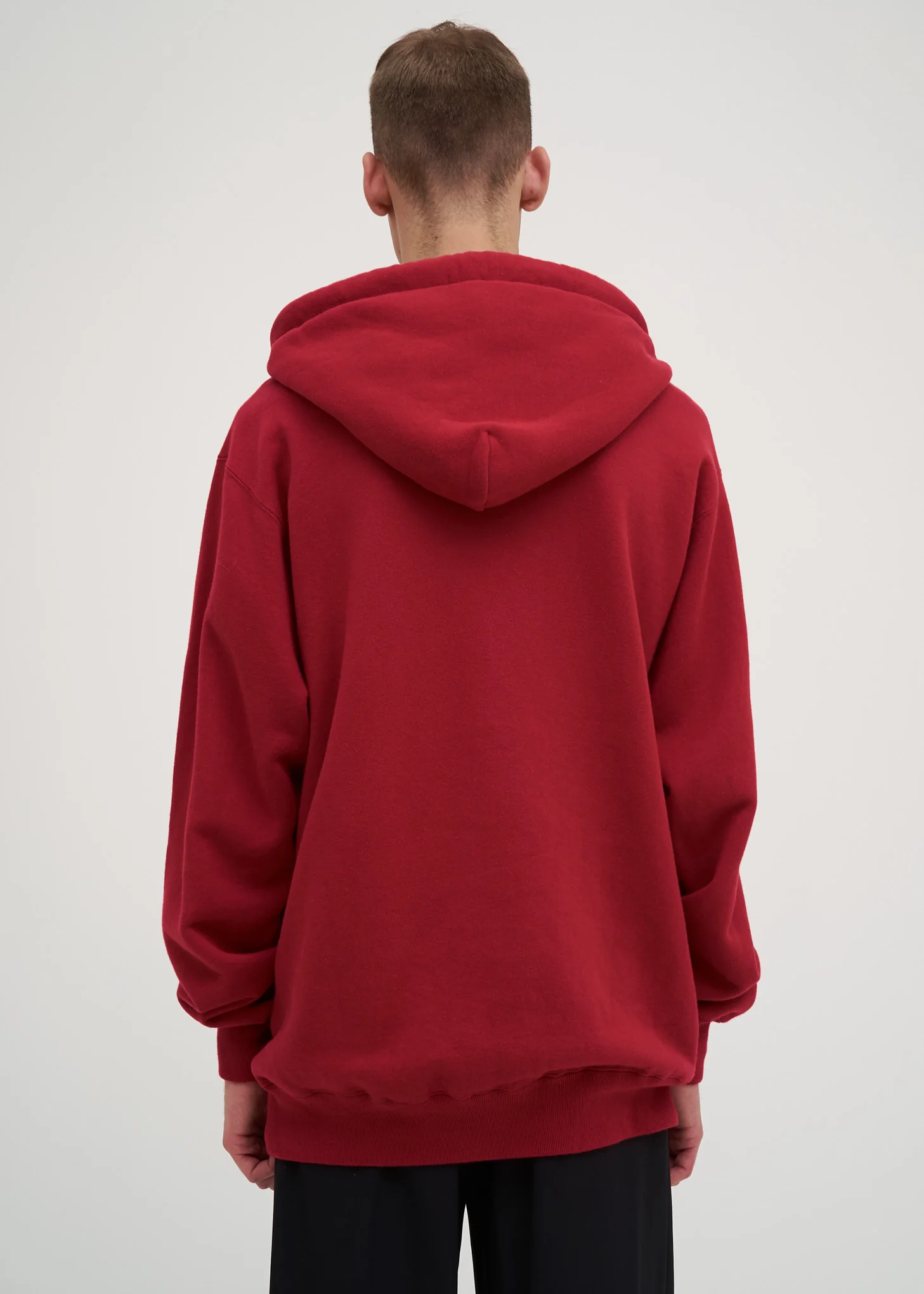 Red Multi Cord Hoodie - Image 4