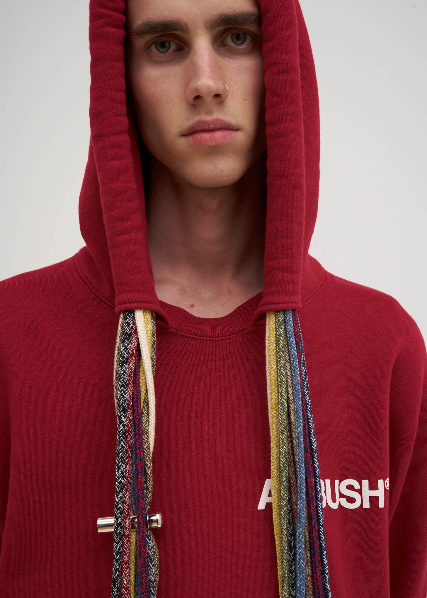 Red Multi Cord Hoodie - Image 5