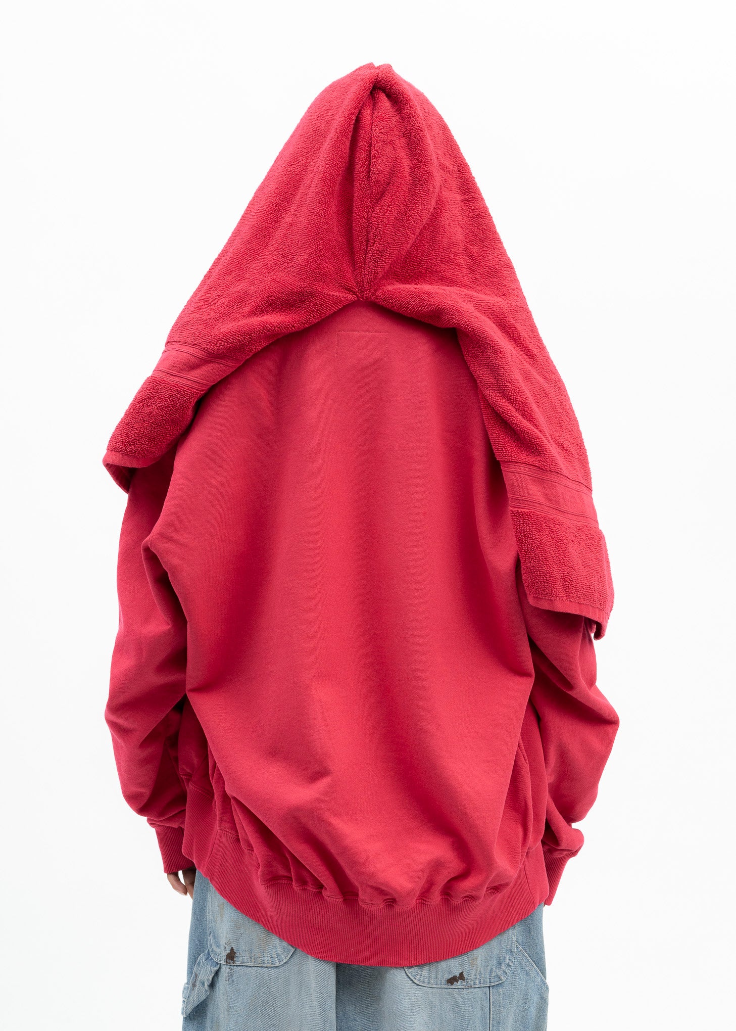 RED ONSEN TOWEL HOODIE - Image 6