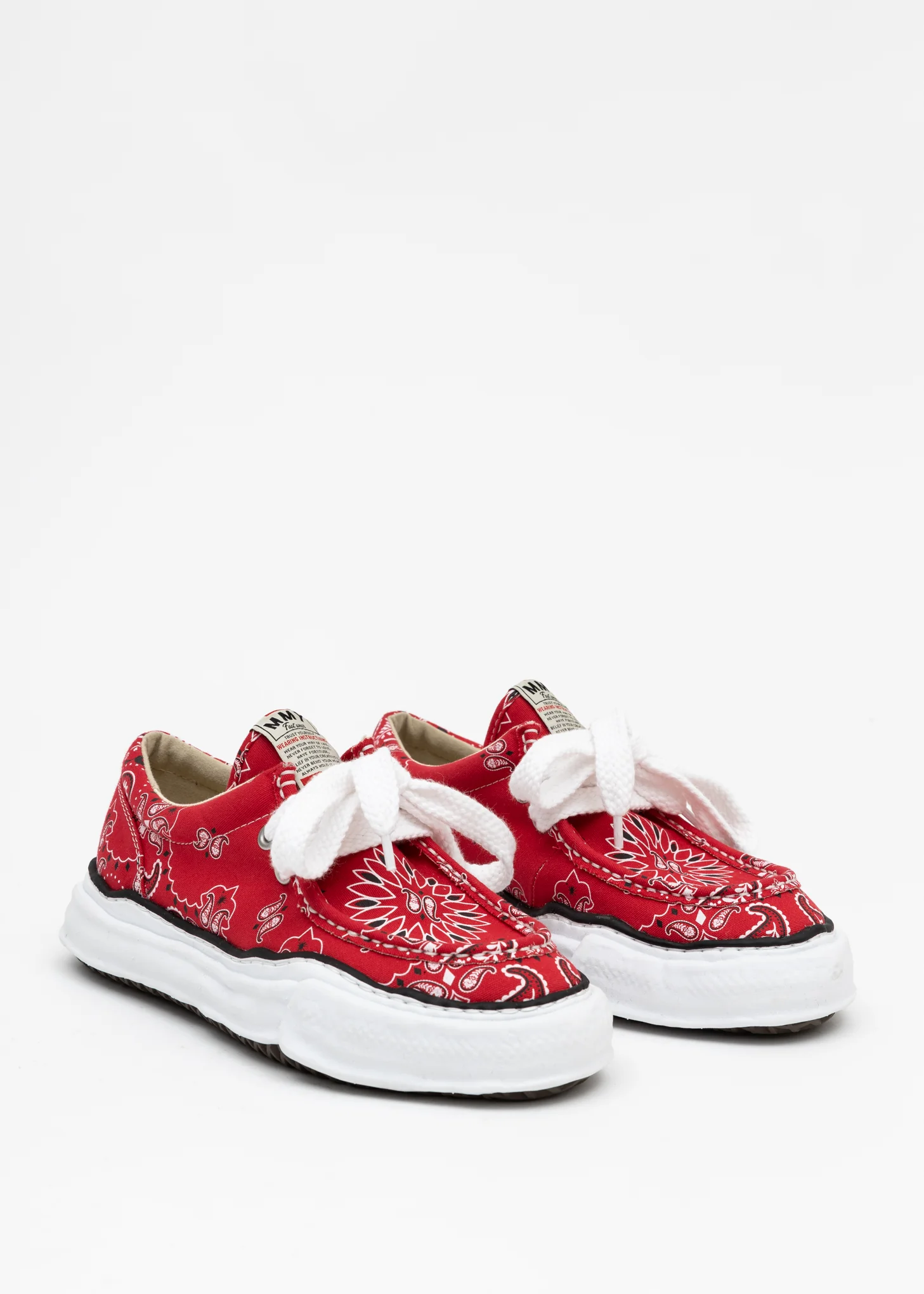 Red Original Sole Bandana Moccasin Sneaker